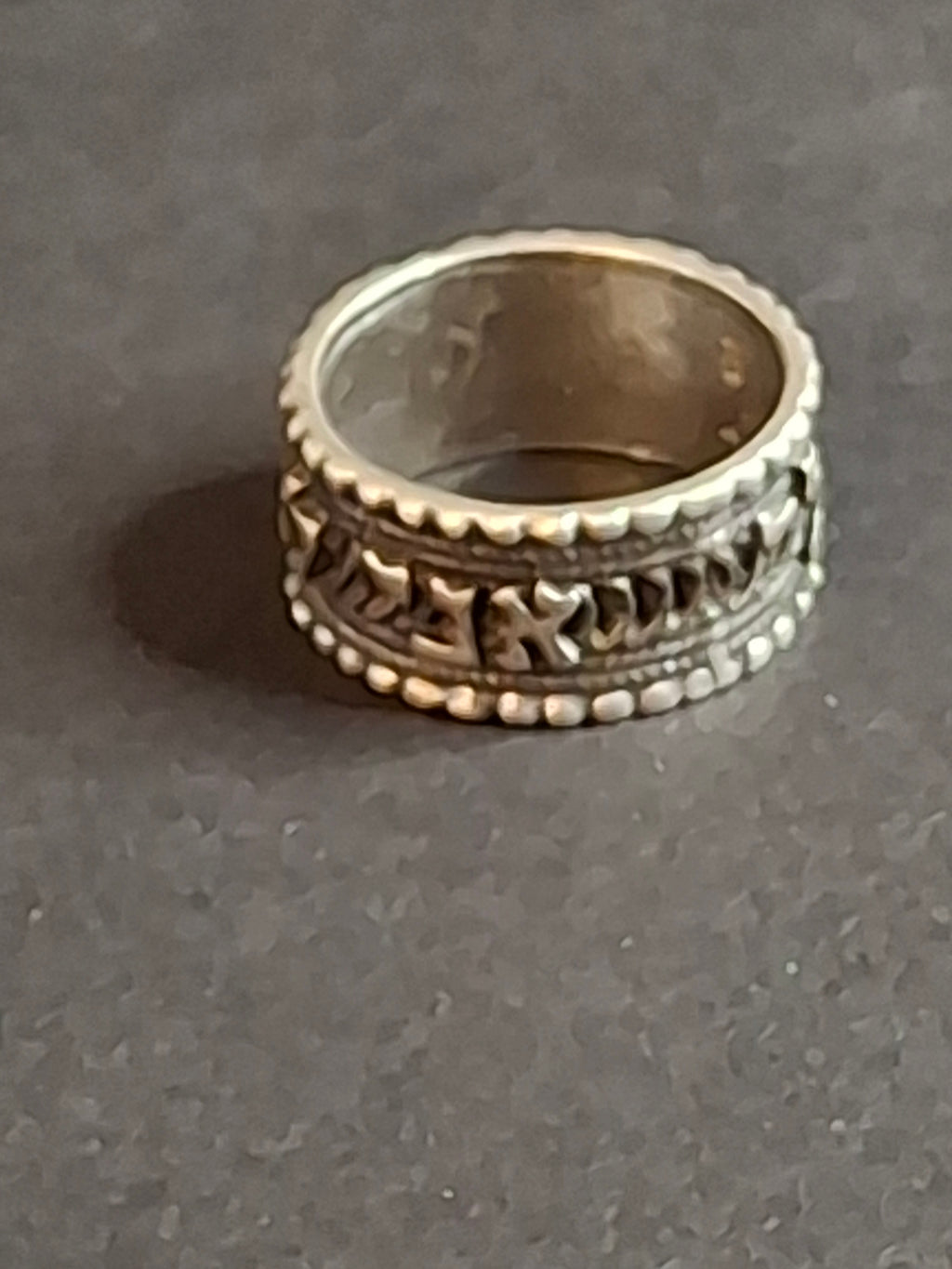 Vintage Sterling Silver Hebrew Ring Ani L’Dodi Size 6.5 Judaica
