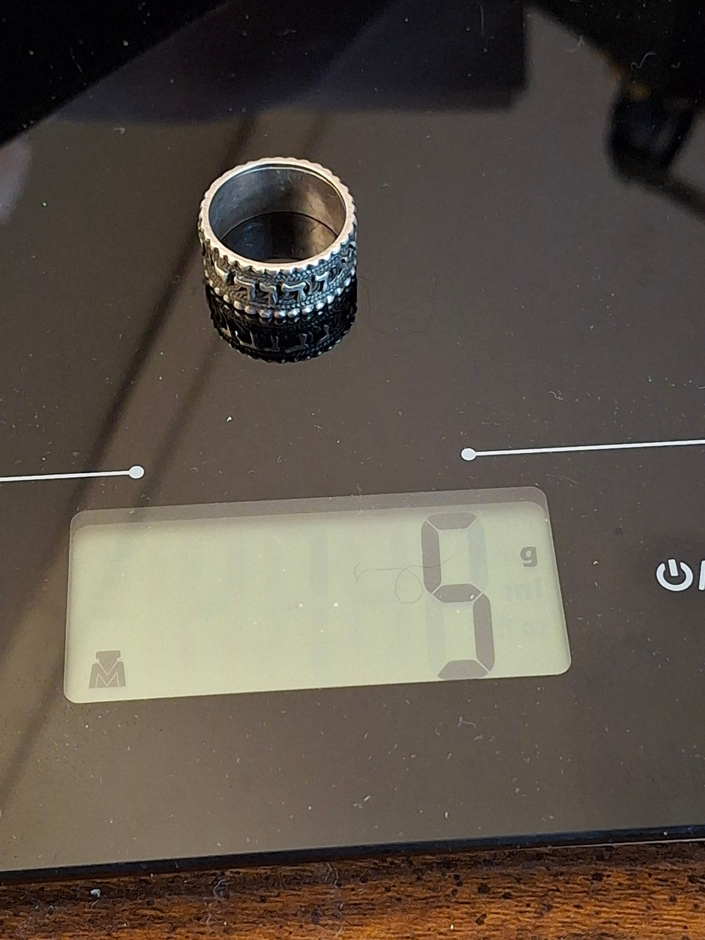 Vintage Sterling Silver Hebrew Ring Ani L’Dodi Size 6.5 Judaica