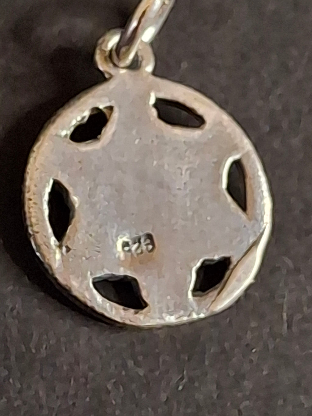 Vintage Sterling Silver Star of David Pendant Ten Commandments Tablets 925 Judaica