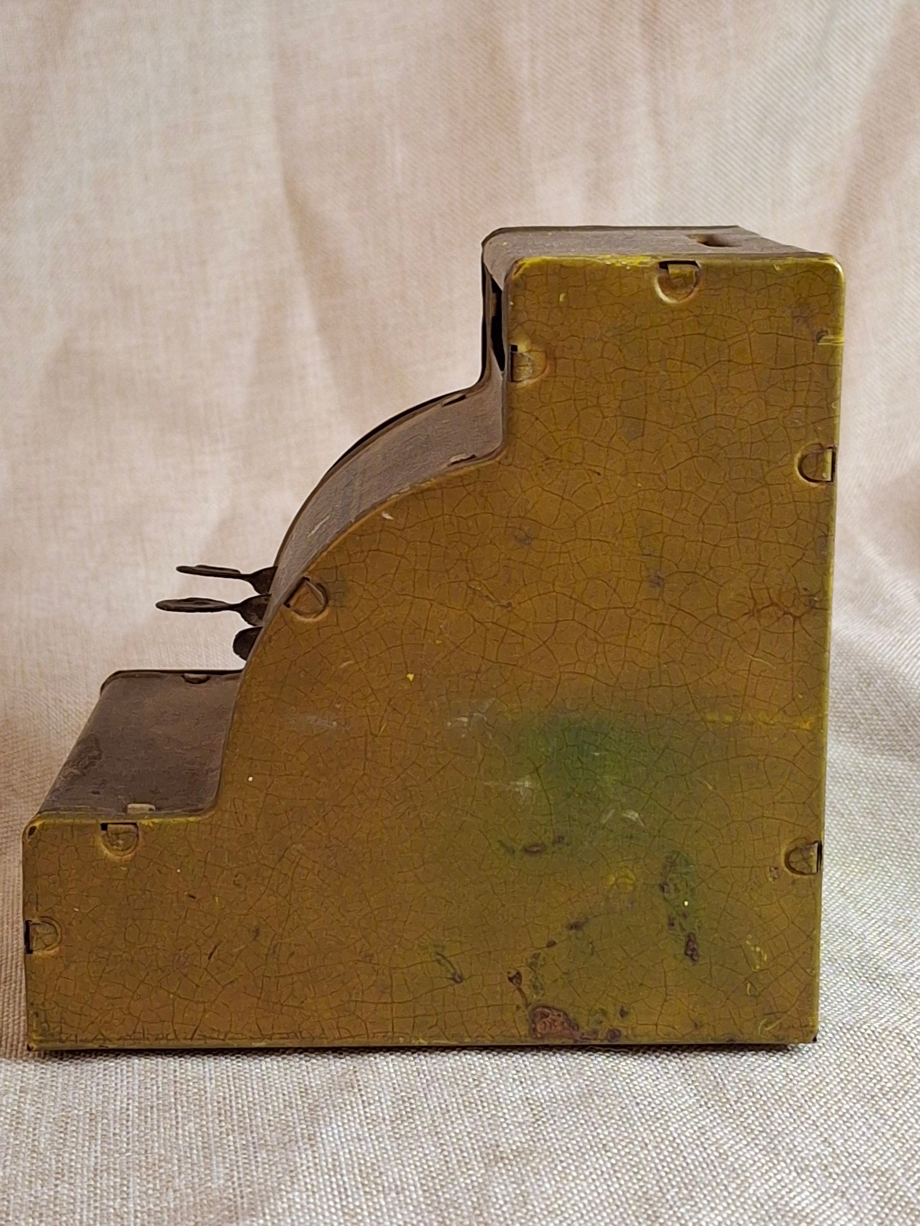Vintage J. Chein "Happy Days" Tin Litho Cash Register Bank - 1930s Working Toy