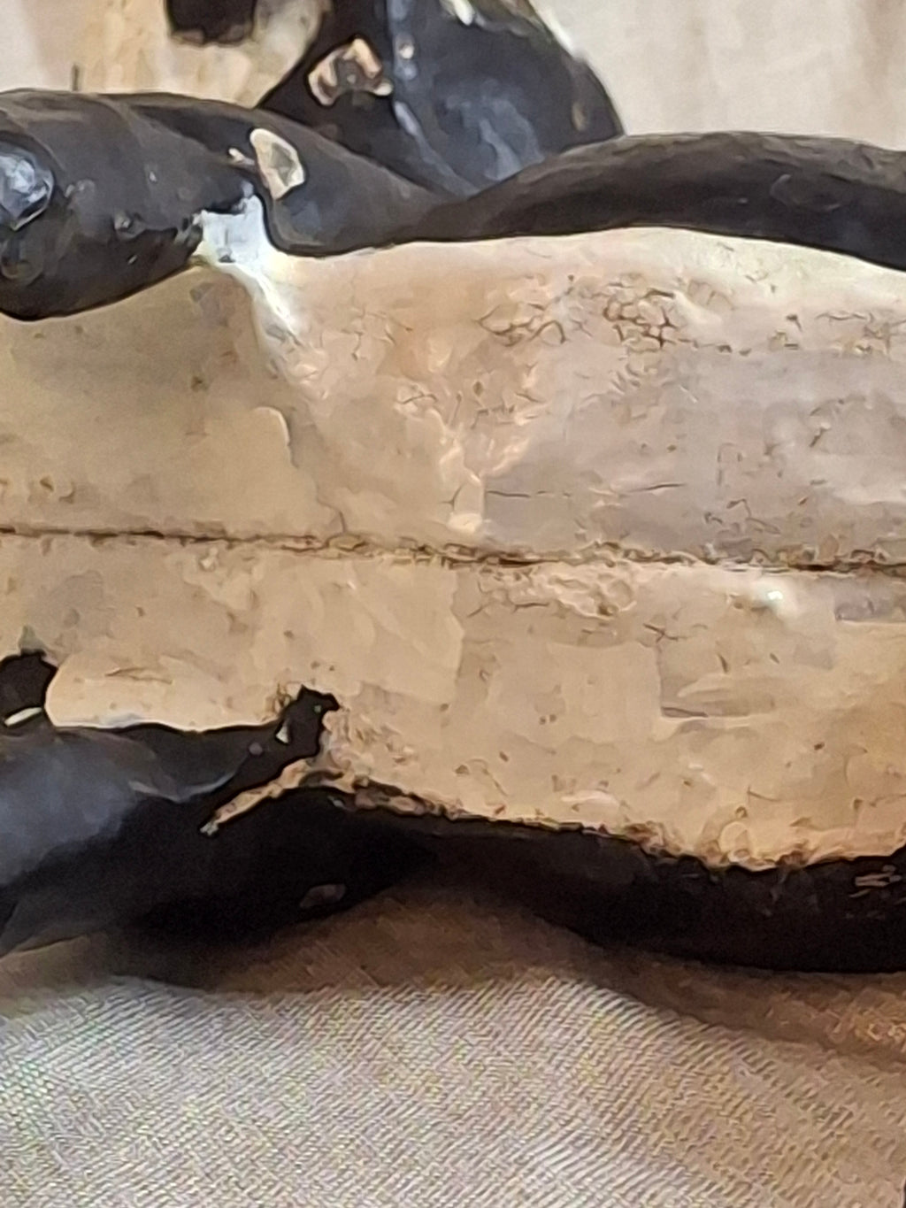 Antique National Foundry Cast Iron Boston Terrier Dog Doorstop Left Facing #149 C. 1920s