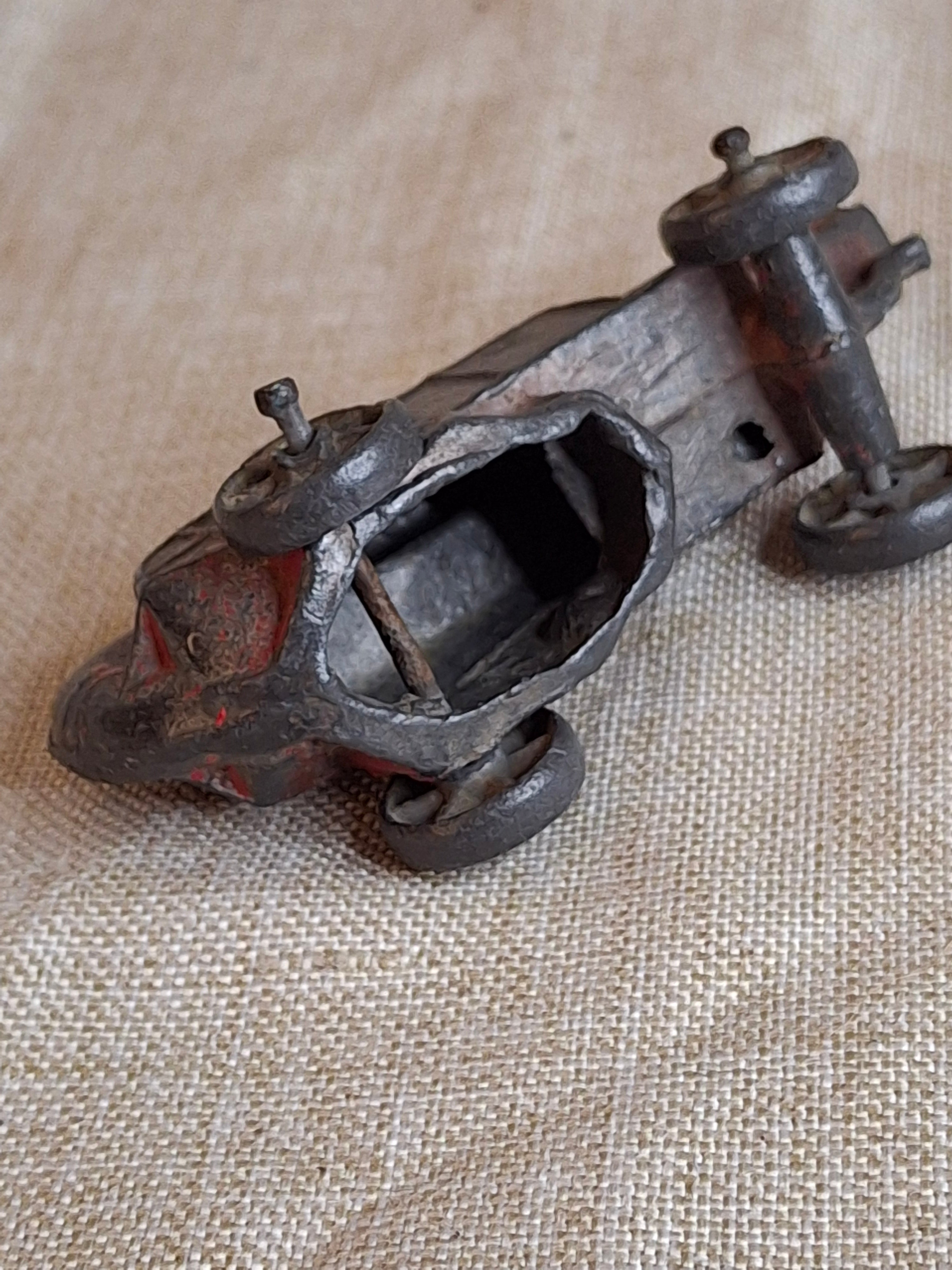 Antique Arcade Cast Iron McCormick-Deering Thresher Toy - Original Red Paint - c. 1920s