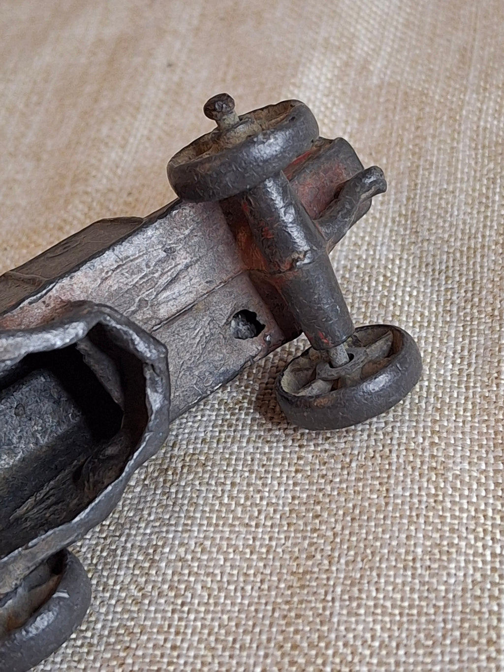 Antique Arcade Cast Iron McCormick-Deering Thresher Toy - Original Red Paint - c. 1920s