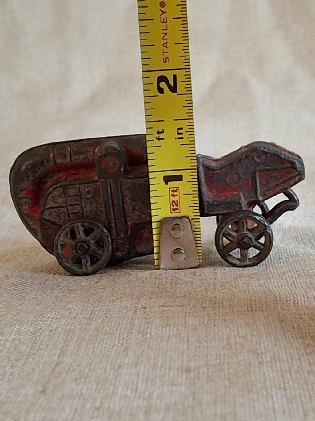 Antique Arcade Cast Iron McCormick-Deering Thresher Toy - Original Red Paint - c. 1920s