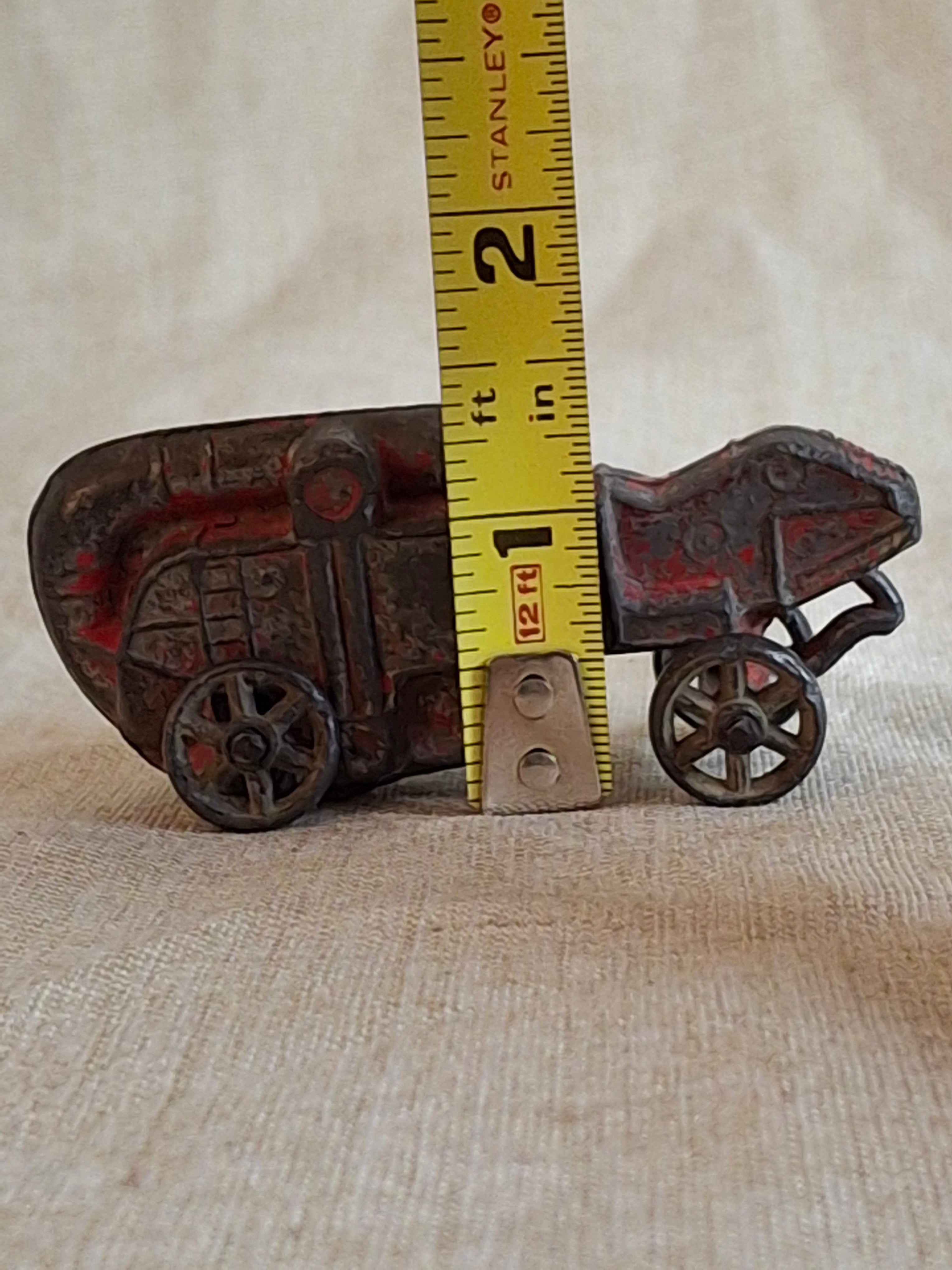 Antique Arcade Cast Iron McCormick-Deering Thresher Toy - Original Red Paint - c. 1920s