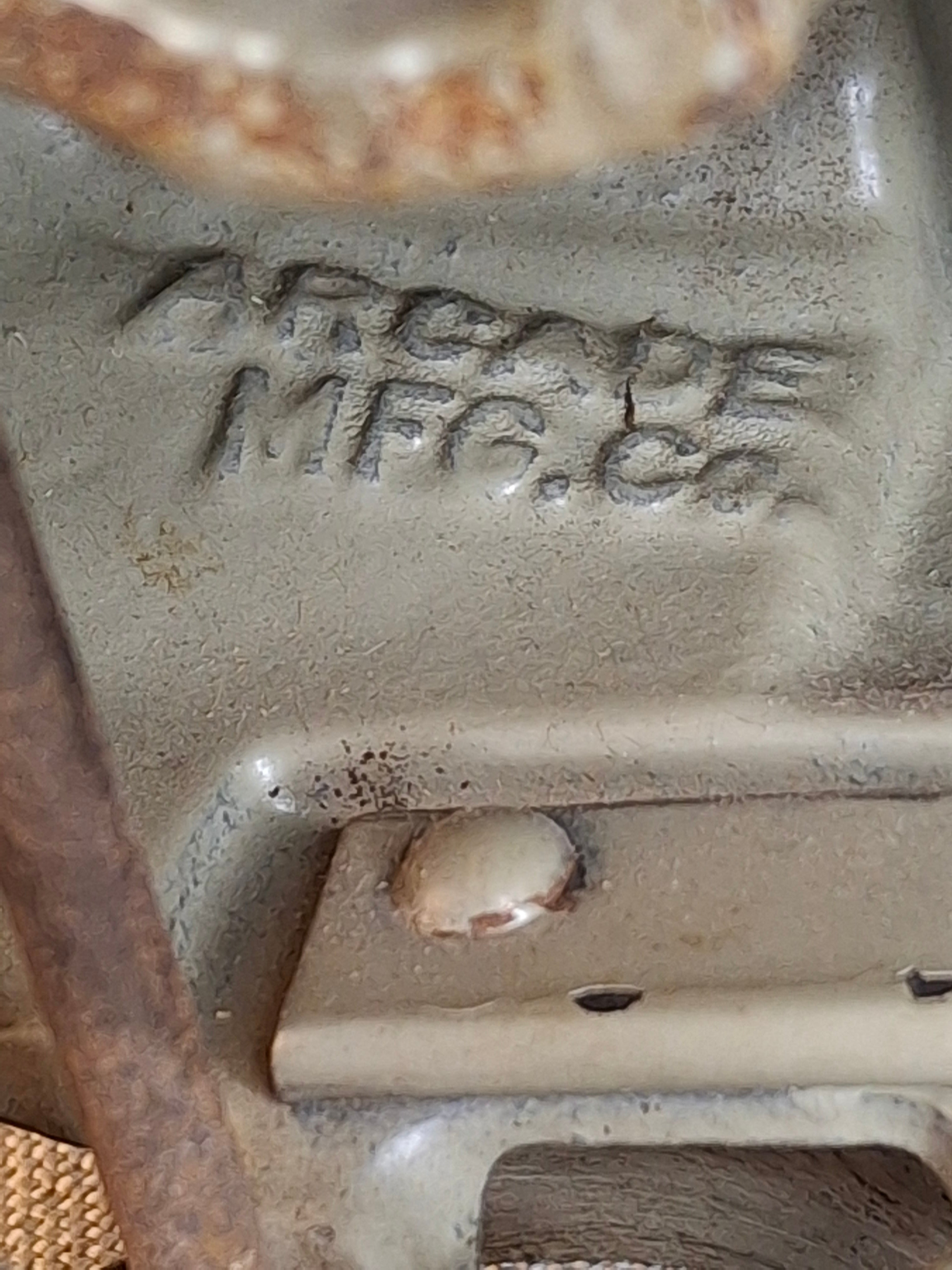 Antique ARCADE Cast Iron MACK AC Dump Truck Large 11.5" Original Paint & Driver c. 1925