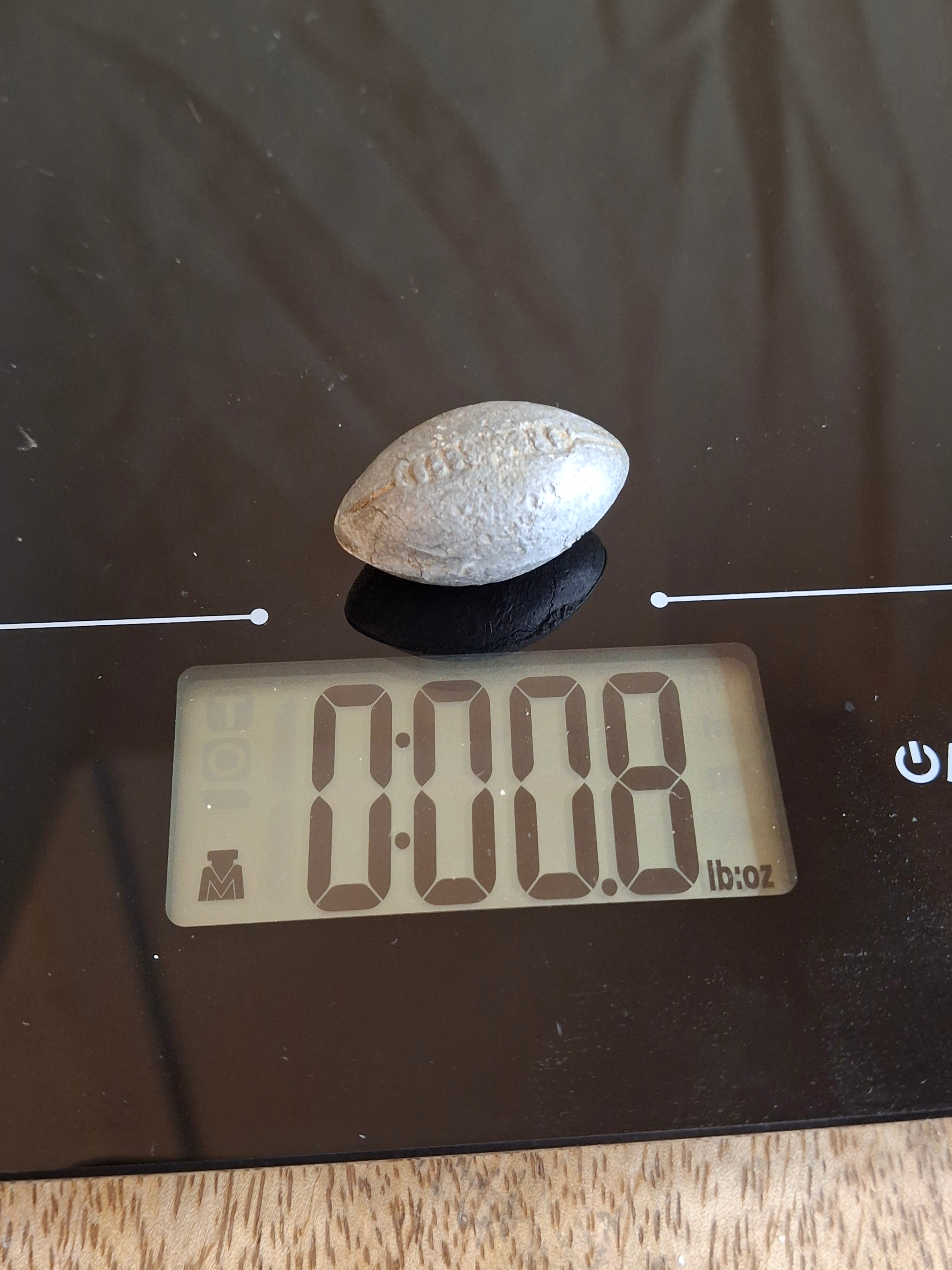 Antique Cast Iron Miniature Football Toy Accessory, Hubley or Kenton Era, 1.25", Original Surface