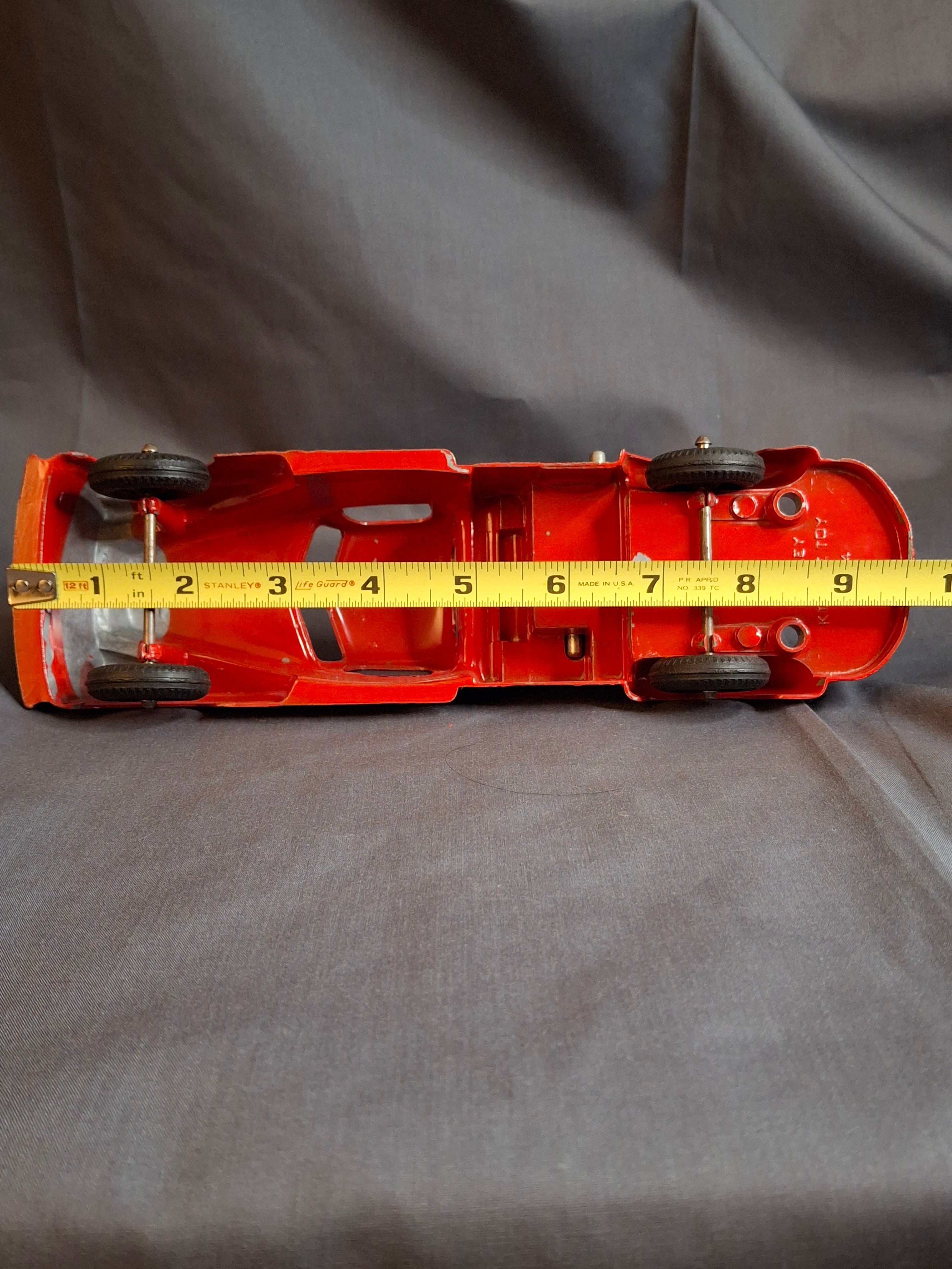 Vintage Hubley Kiddie Toy #474 Tow Truck Wrecker + Original Box | Working Winch | 1940s Die-Cast