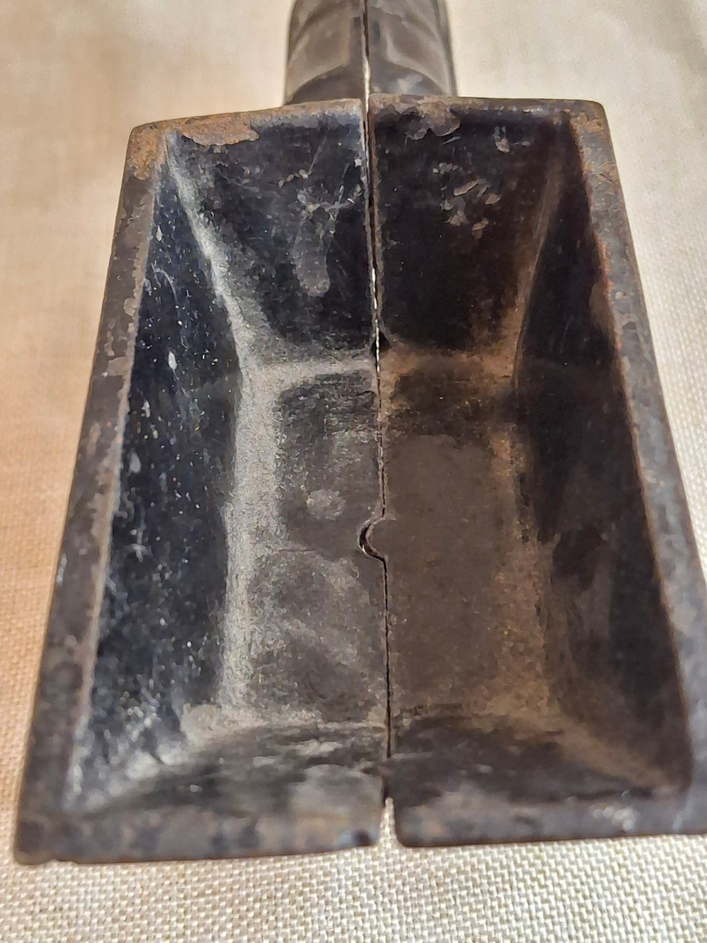 Antique A.C. Williams Cast Iron Donkey Cart, Original Black & Red Paint, c. 1910