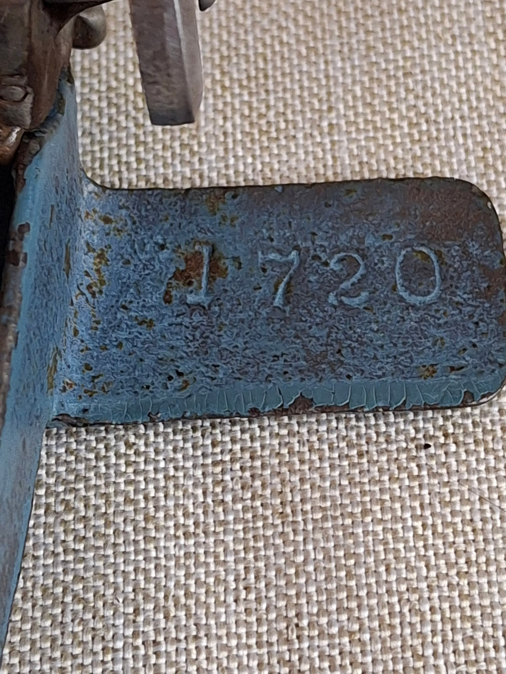 Antique Hubley Lindy Cast Iron Plane 1720 C2 Spirit of St. Louis Toy 1920s Blue