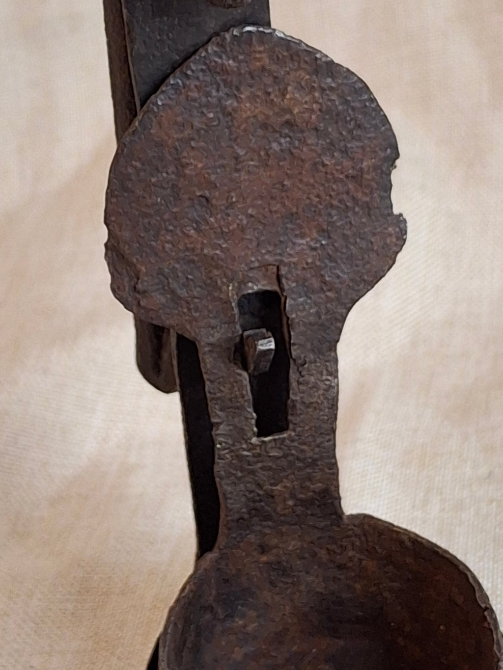 18th Century Wrought Iron Double Crusie Phoebe Lamp - Early American Primitive Lighting