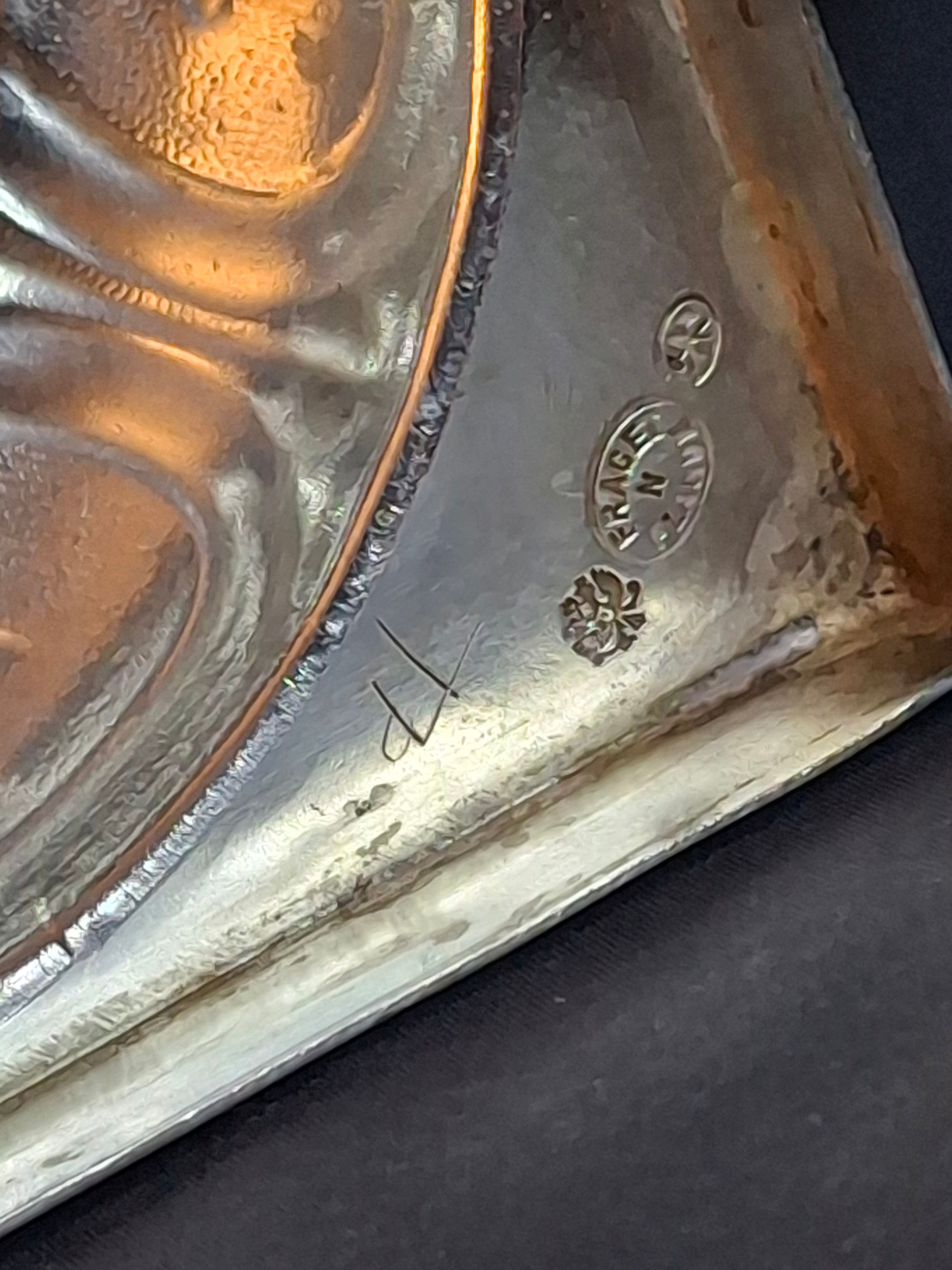 Antique Fraget Warsaw Shabbat Candlesticks Pair No. 4214 Polish Silver Plate 11"