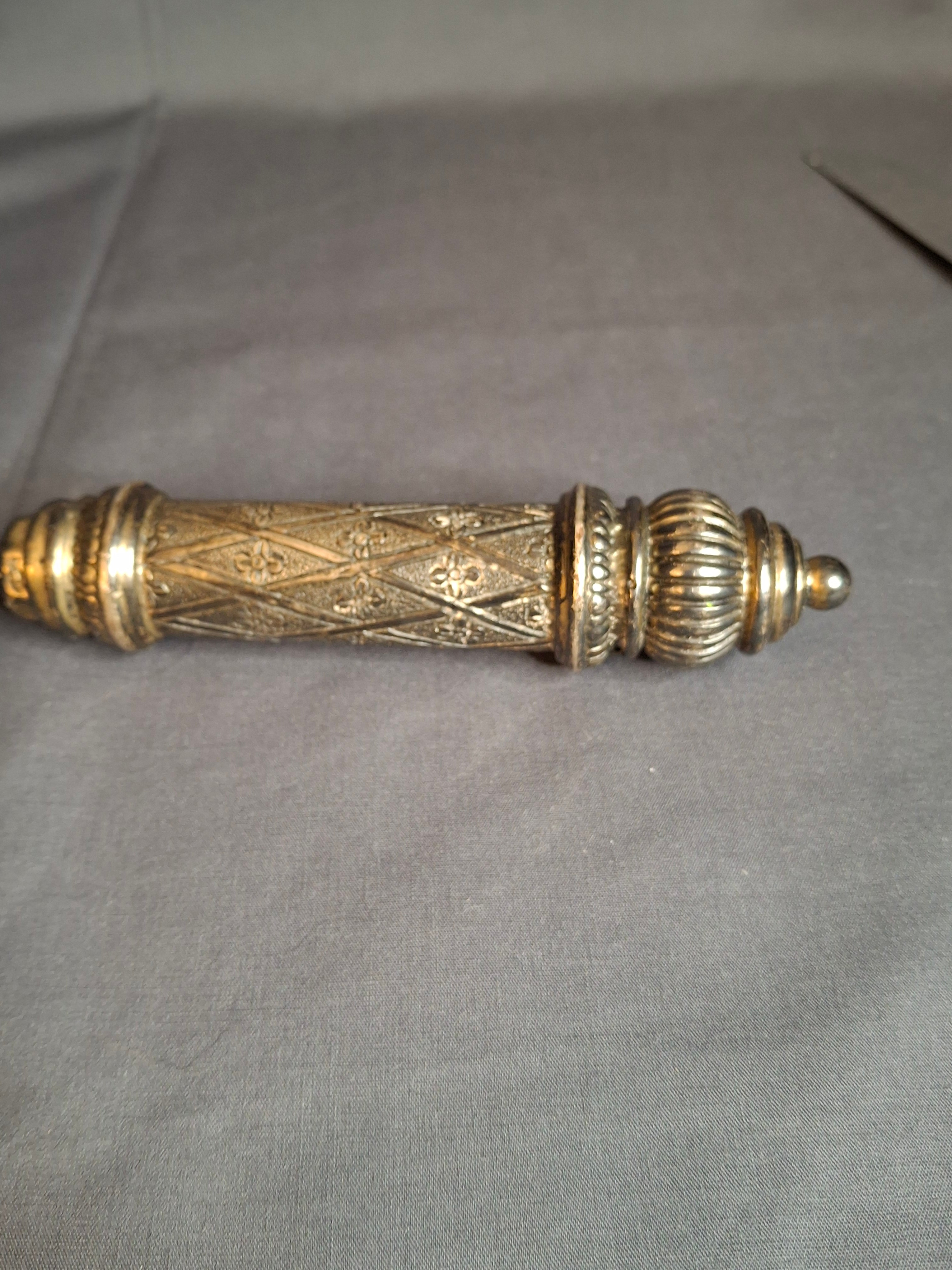 Vintage Sterling Silver 925 Challah Knife & Cake Server Set Sheffield Blade Judaica