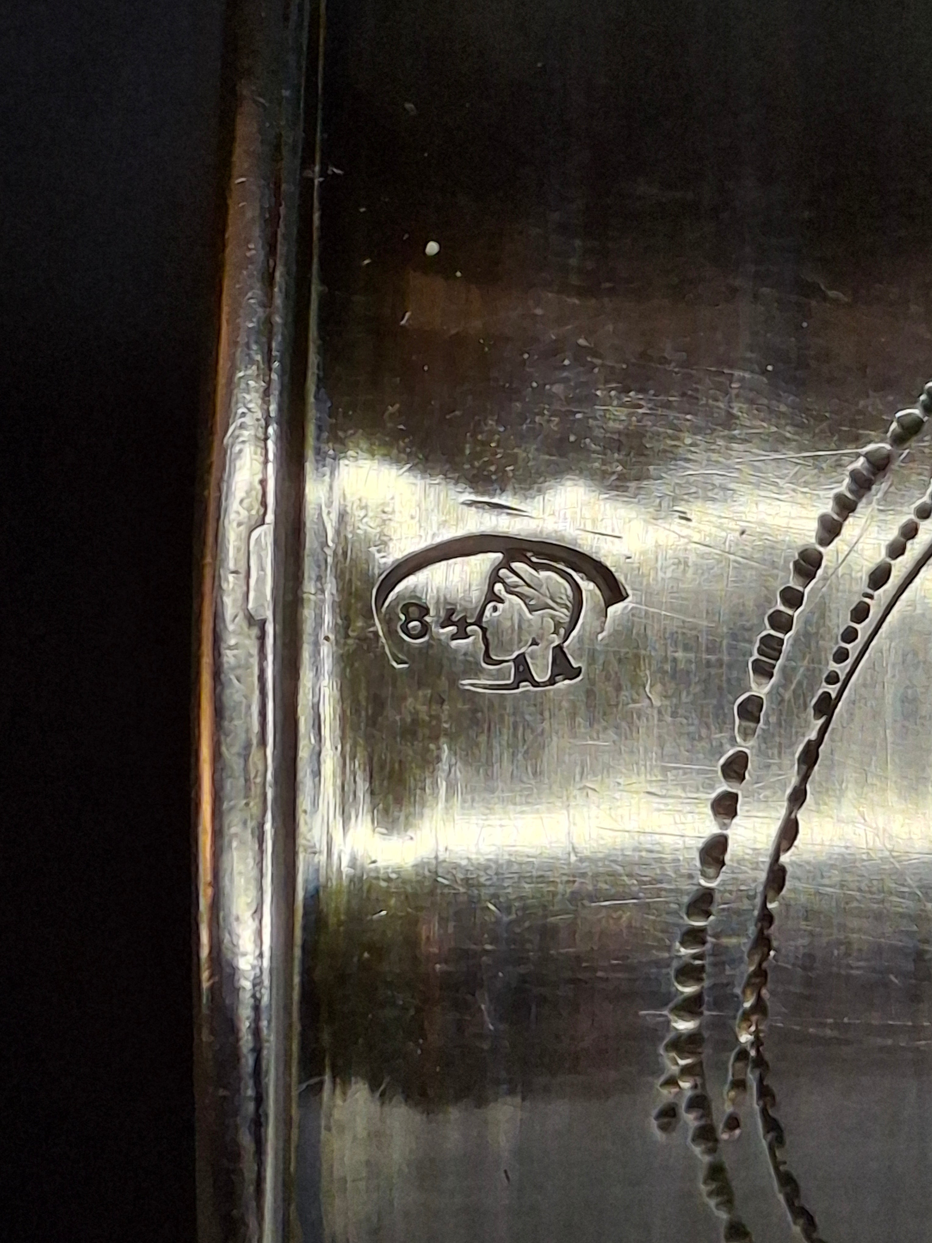Antique Russian 84 Silver Kiddush Cup Moscow 1908-1917 Petr Skripnikov Engraved