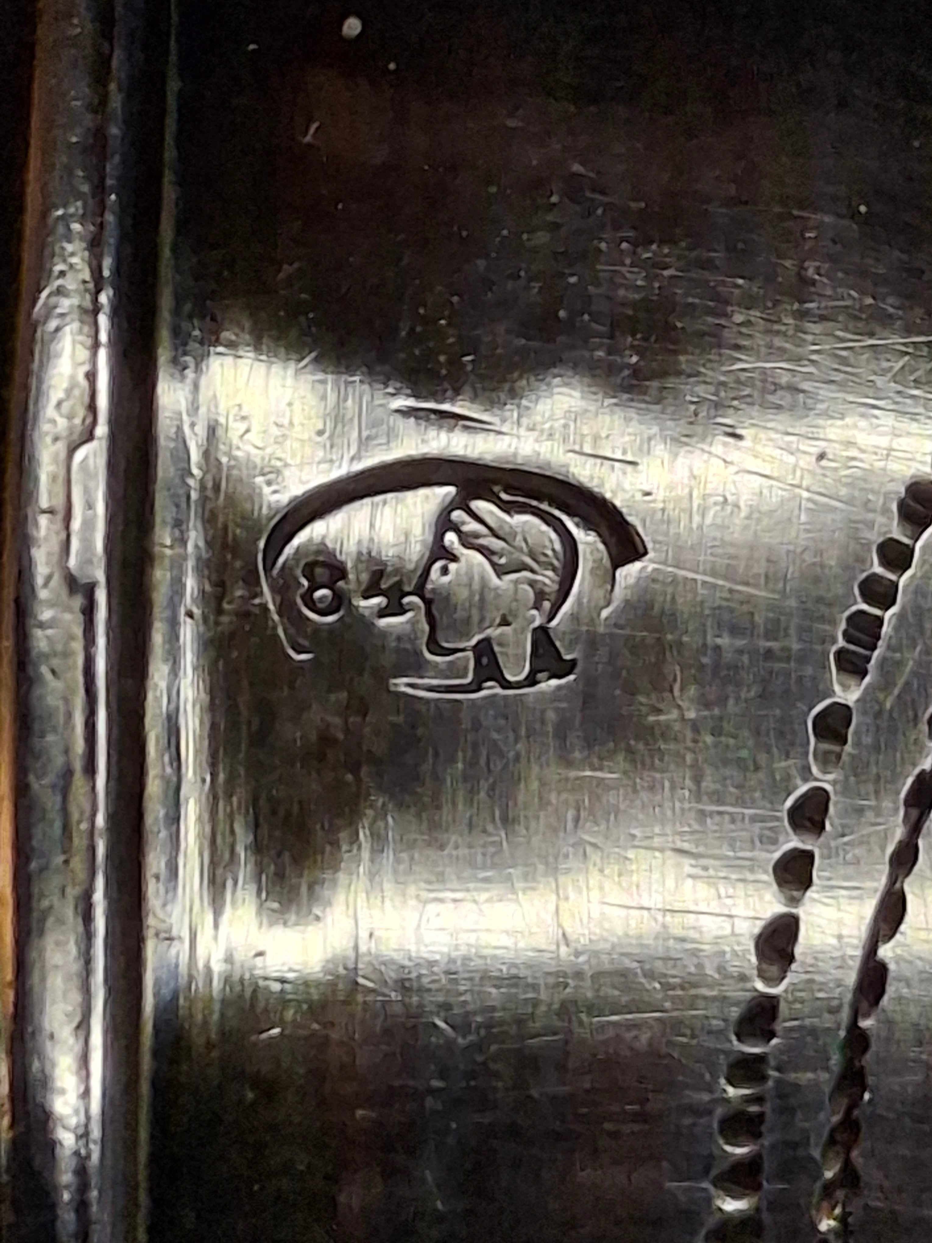 Antique Russian 84 Silver Kiddush Cup Moscow 1908-1917 Petr Skripnikov Engraved