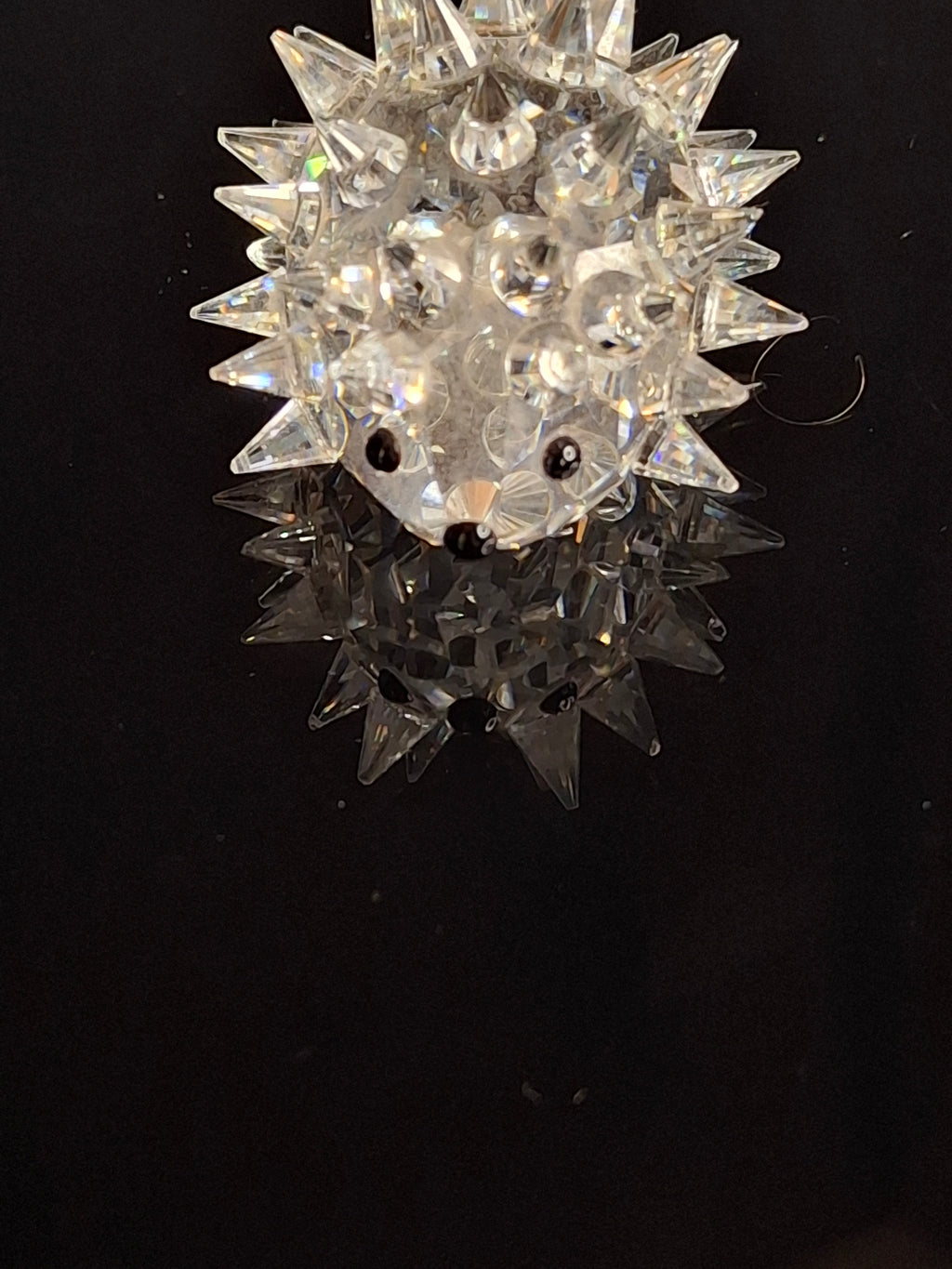 Swarovski Crystal Hedgehog Medium 48 Quills - Retired Max Schreck 7630 045 - Austria