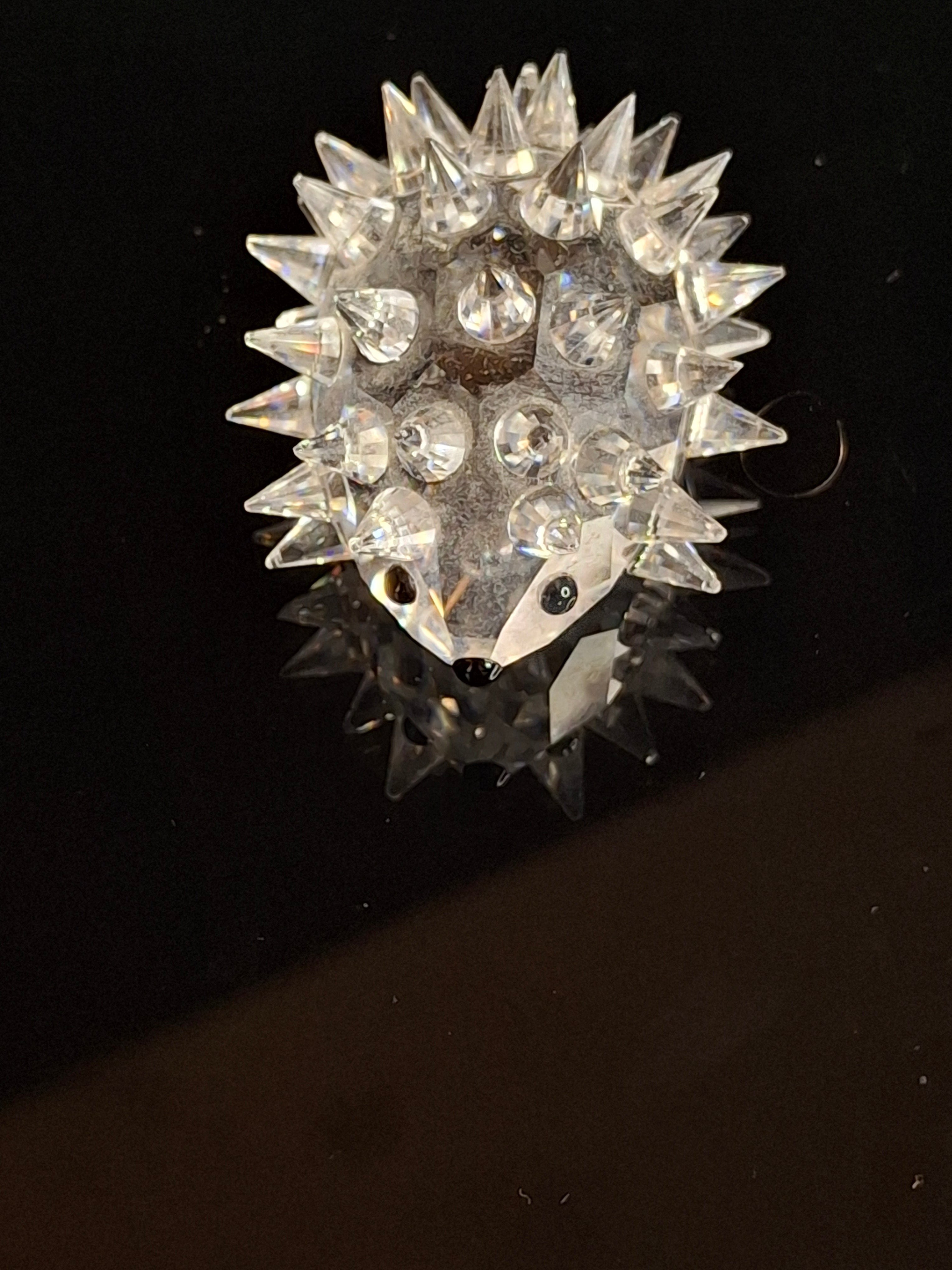Swarovski Crystal Hedgehog Medium 48 Quills - Retired Max Schreck 7630 045 - Austria
