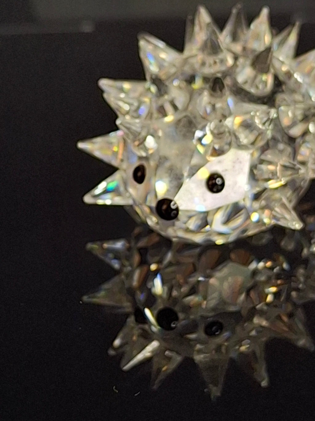 Swarovski Crystal Hedgehog Medium 48 Quills - Retired Max Schreck 7630 045 - Austria
