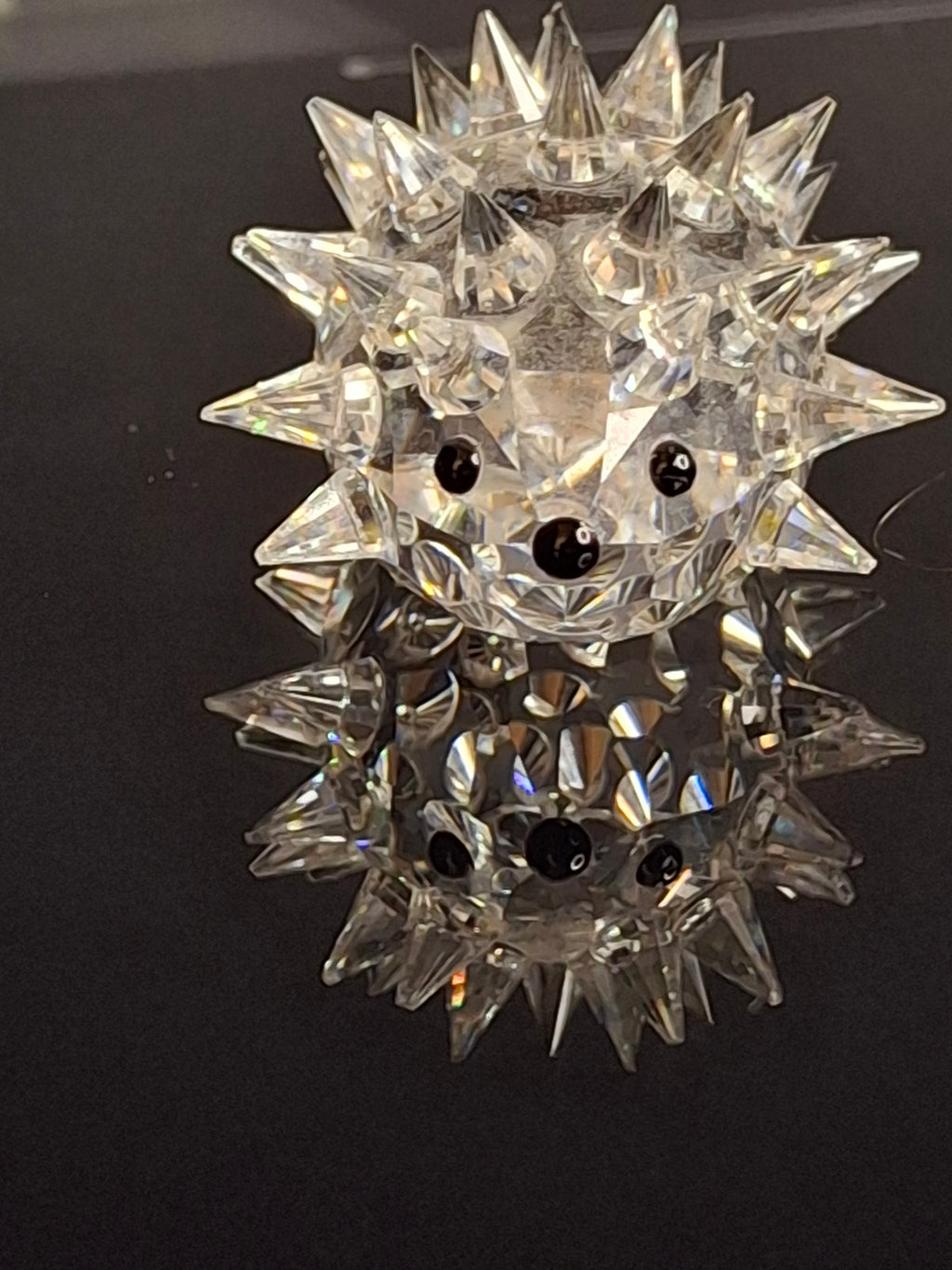 Swarovski Crystal Hedgehog Medium 48 Quills - Retired Max Schreck 7630 045 - Austria