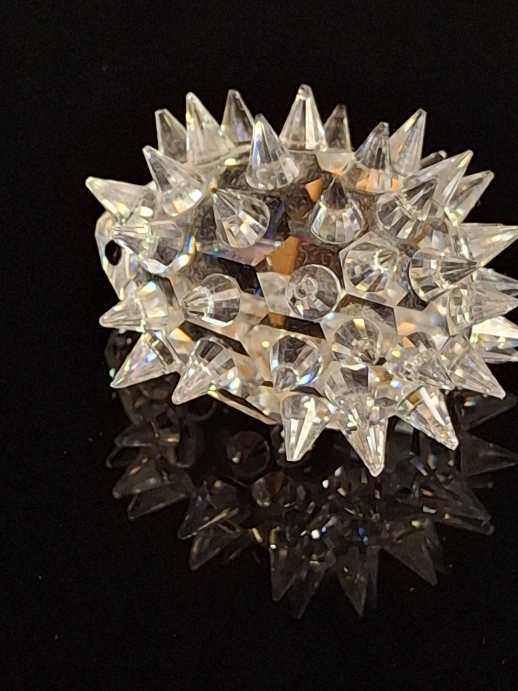 Swarovski Crystal Hedgehog Medium 48 Quills - Retired Max Schreck 7630 045 - Austria