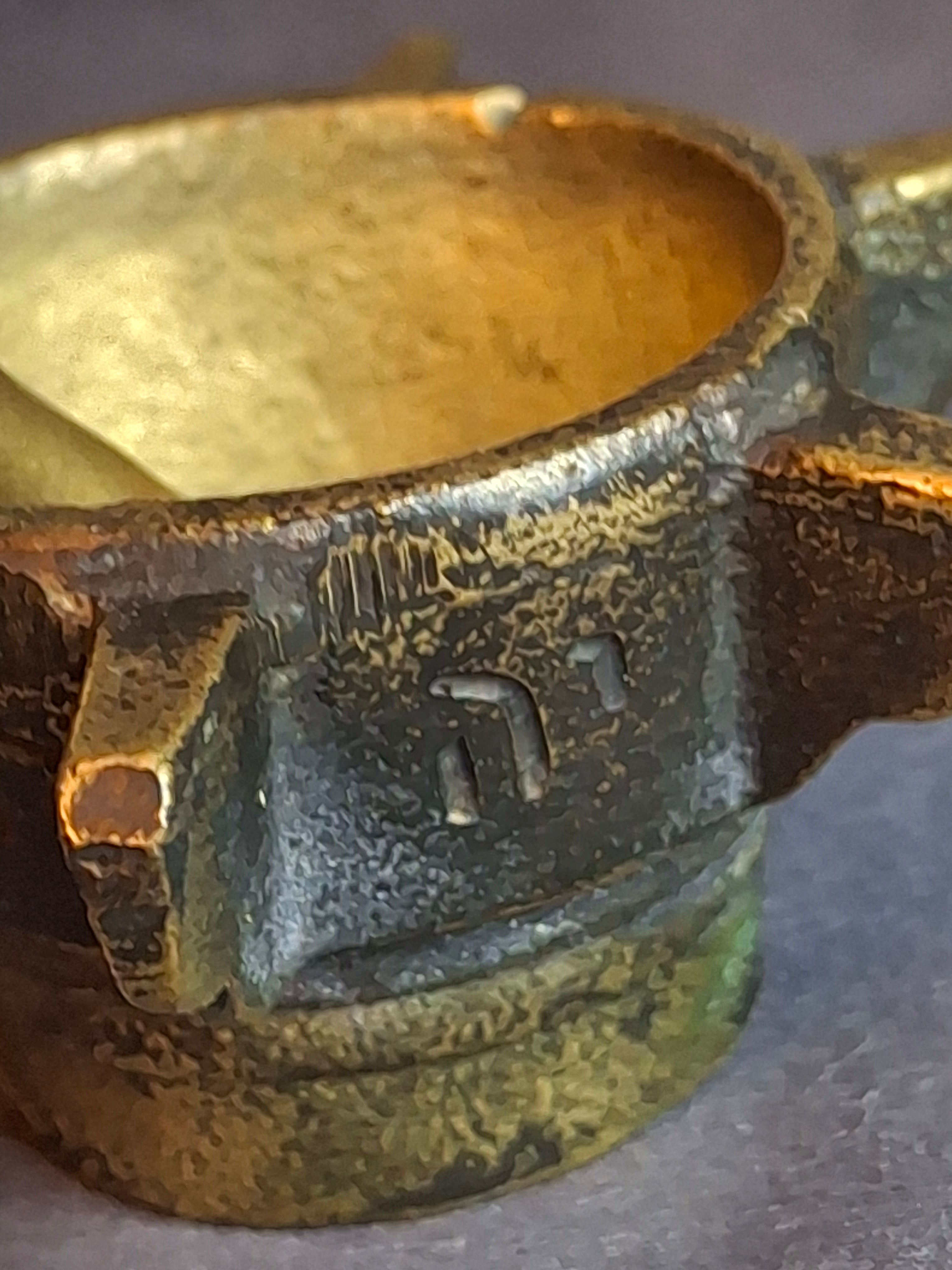 Museum-Grade Kabbalistic Assemblage: 18thC Inscribed Healing Mortar, AGLA Amulet Tray & Travel Shabbat Candlesticks