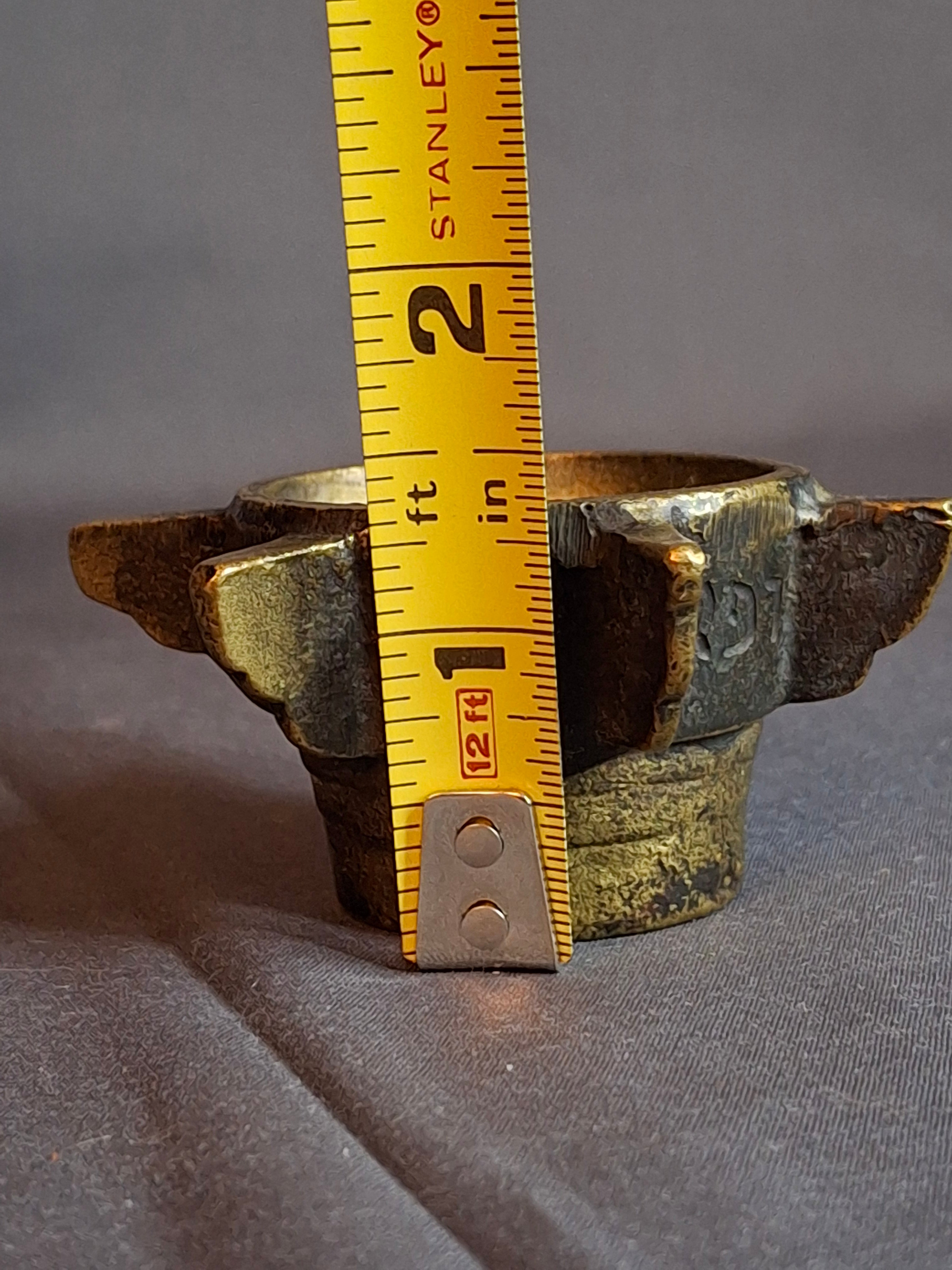 Museum-Grade Kabbalistic Assemblage: 18thC Inscribed Healing Mortar, AGLA Amulet Tray & Travel Shabbat Candlesticks