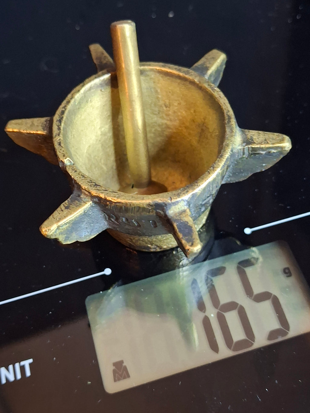 Museum-Grade Kabbalistic Assemblage: 18thC Inscribed Healing Mortar, AGLA Amulet Tray & Travel Shabbat Candlesticks