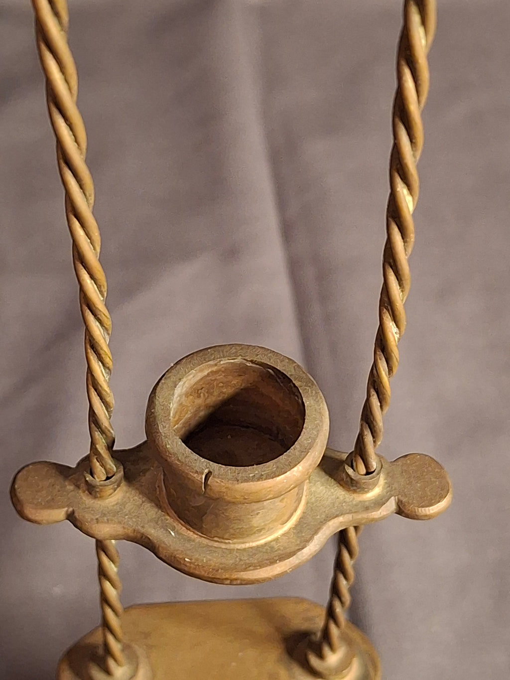 Rare 18thC Antique Brass Havdalah Compendium Spice Box Tower Adjustable Candle