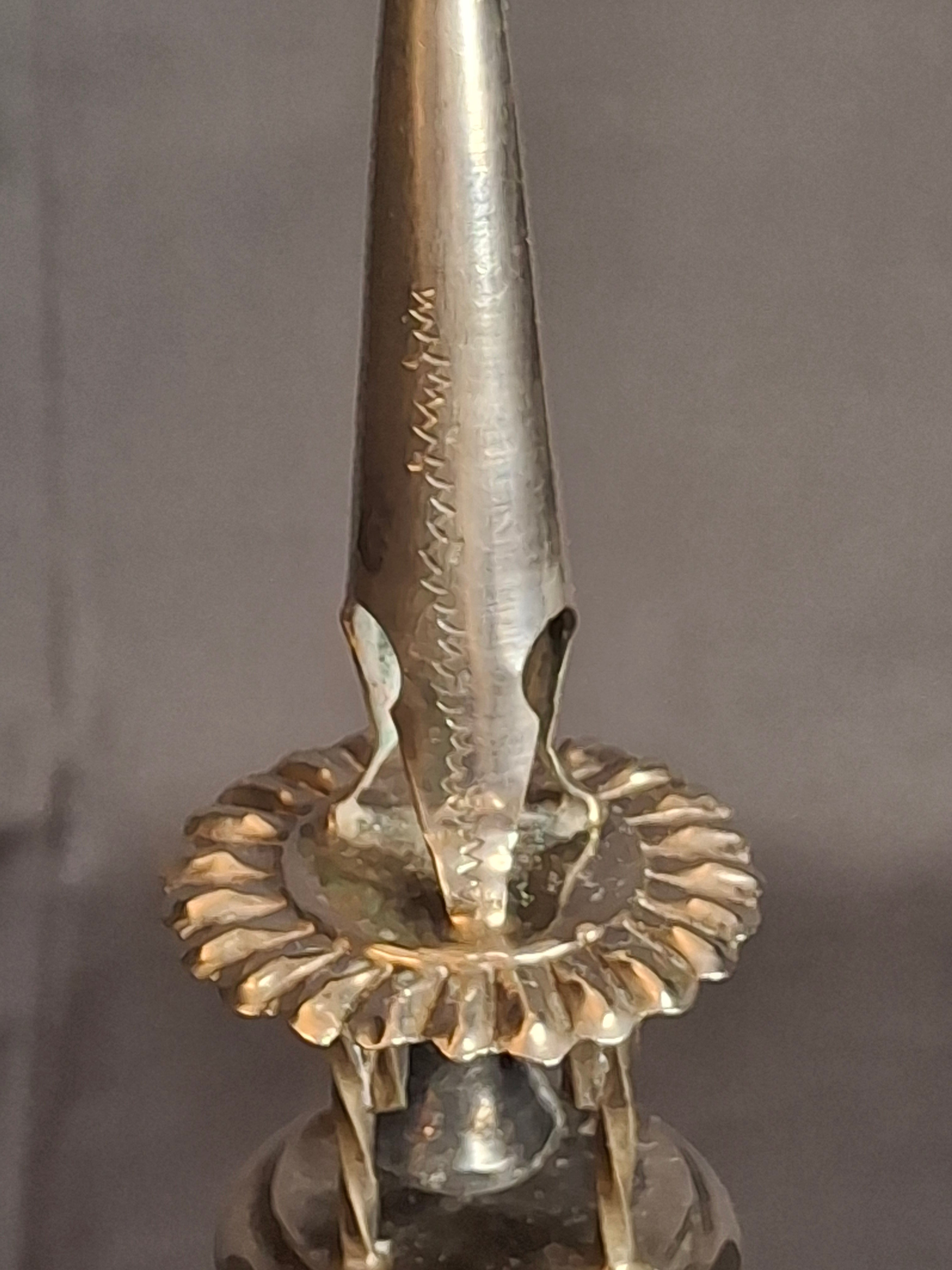 Antique 1860 Warsaw Silver Besamim Spice Tower - L. Gold Workshop - Rare Syrenka Mark