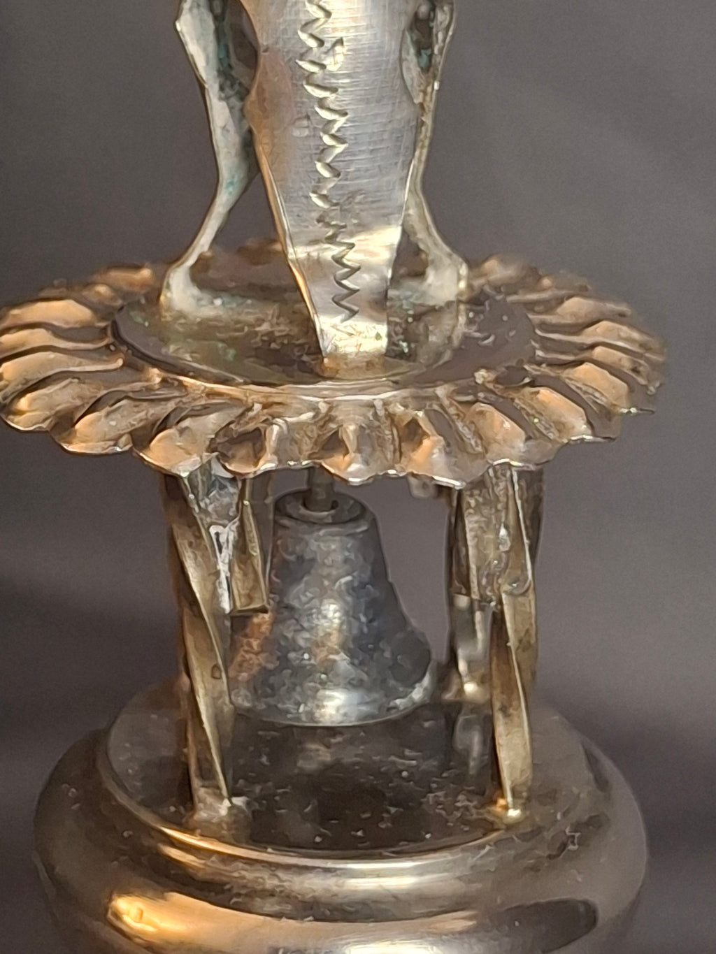 Antique 1860 Warsaw Silver Besamim Spice Tower - L. Gold Workshop - Rare Syrenka Mark