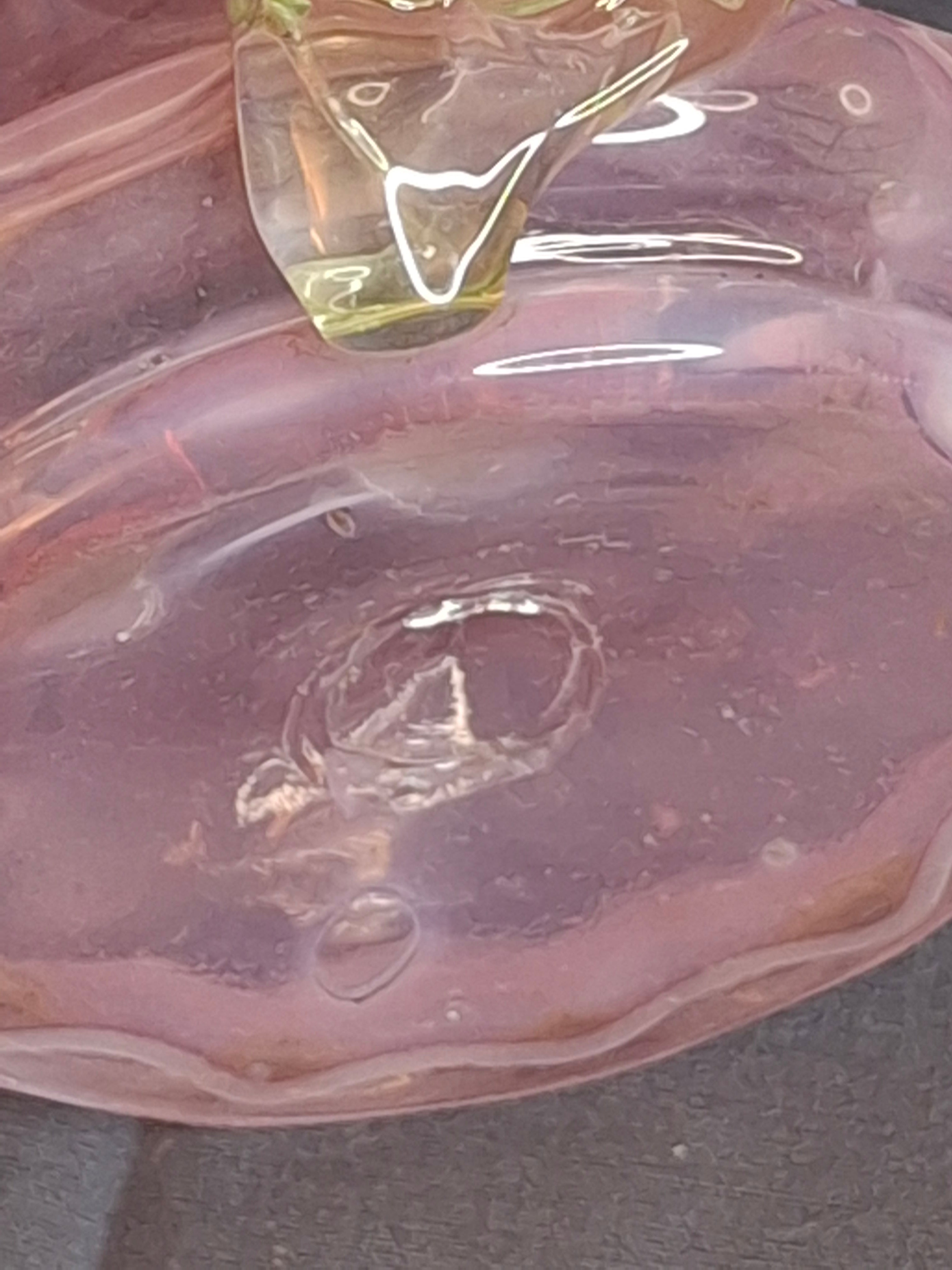 Antique Stevens & Williams Art Glass Basket - Pink Opalescent Cased Glass - Applied Flower & Stem - Uranium Vaseline Glass Handle - Circa 1880s - Stourbridge England