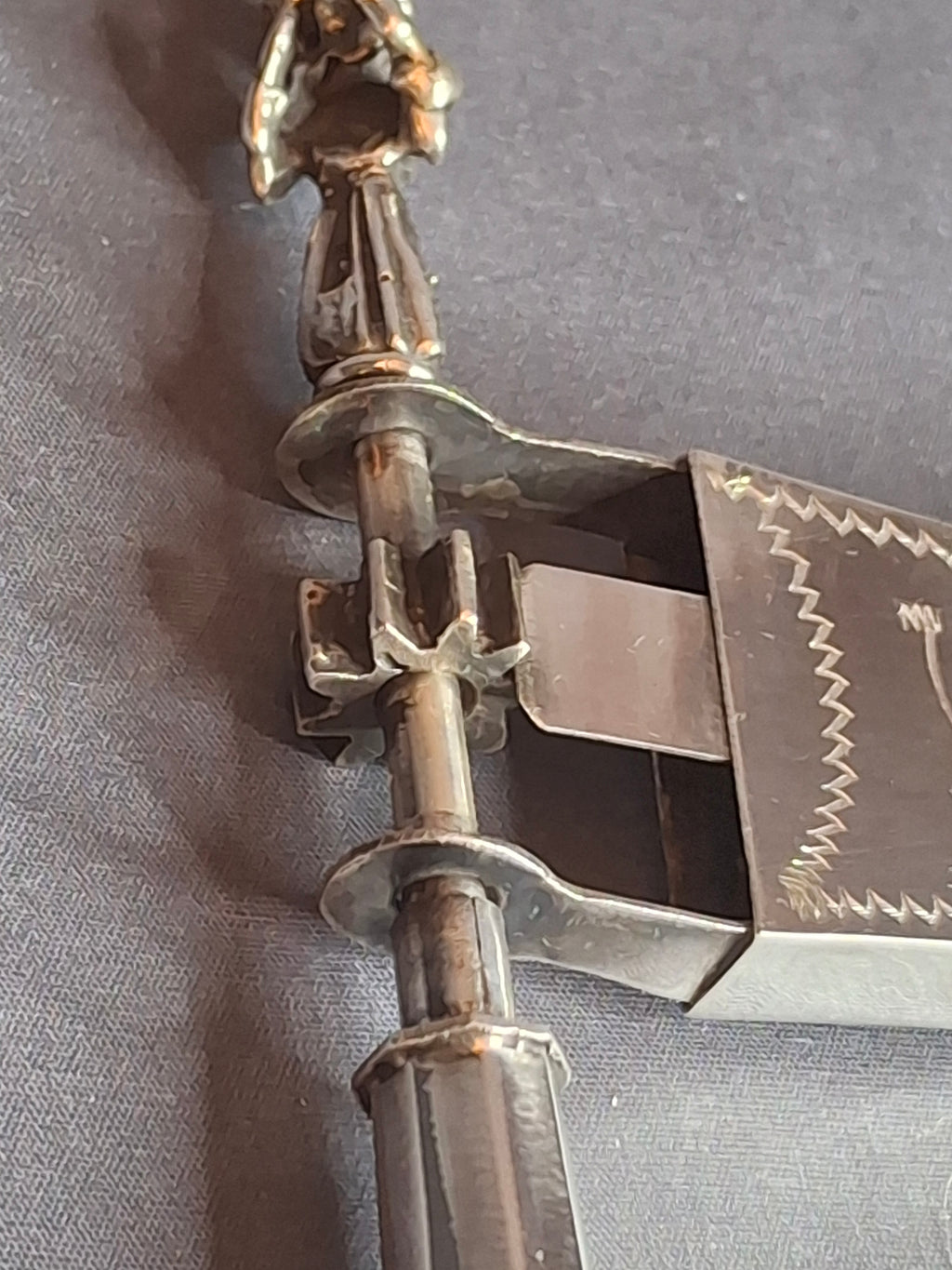 Important Antique 1894 Russian 84 Silver Purim Grogger Gragger Noise Maker Moscow Judaica