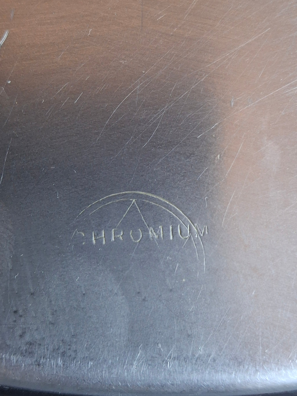 Vintage Chromium Shabbat Candle Tray Engraved Judaica Sabbath Blessing Menorah 11.5"