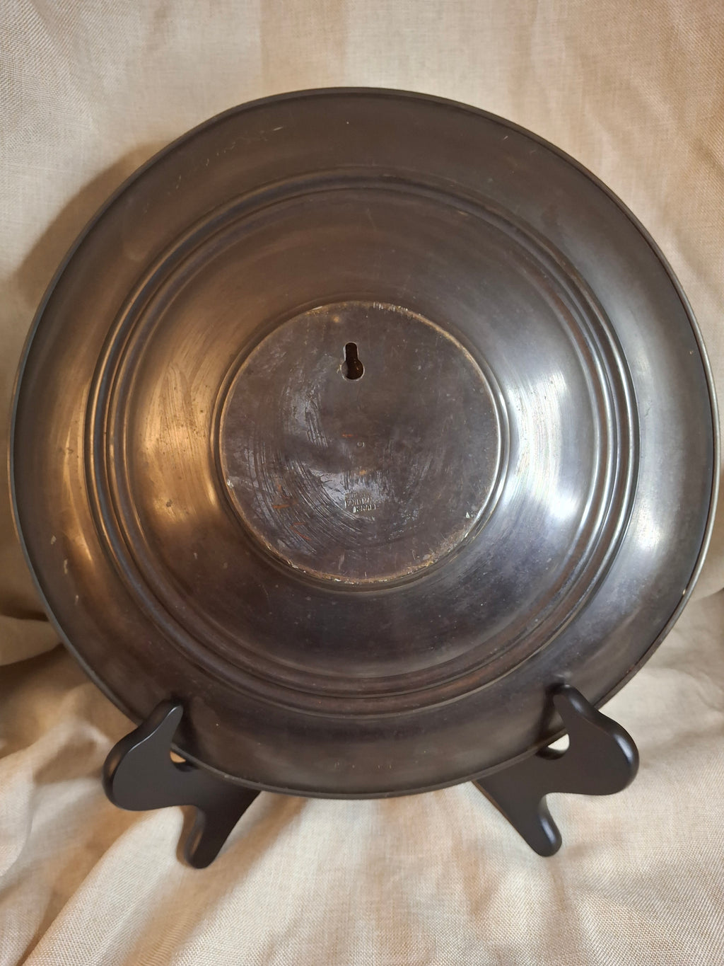 Vintage Tzel Tzion Tel Aviv Israeli Brass Wall Plate - Maccabiah Runner Torch Star of David - Mid-Century Judaica 12.75"