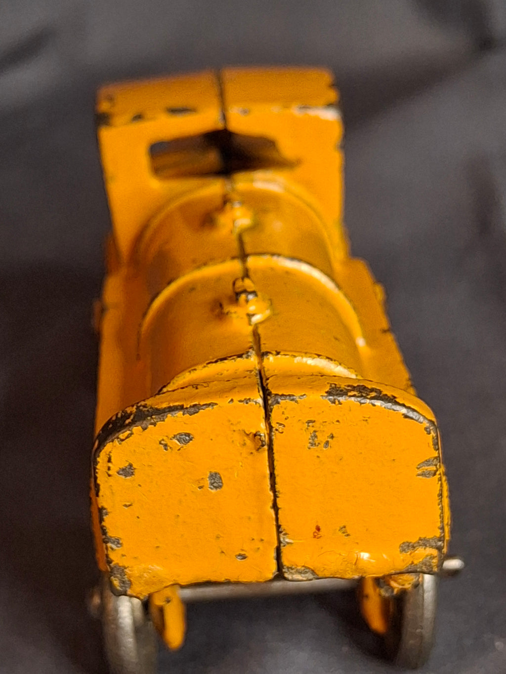 Antique Hubley Cast Iron Mack C-Cab Gas Tanker Truck - Original Orange Paint - c. 1930