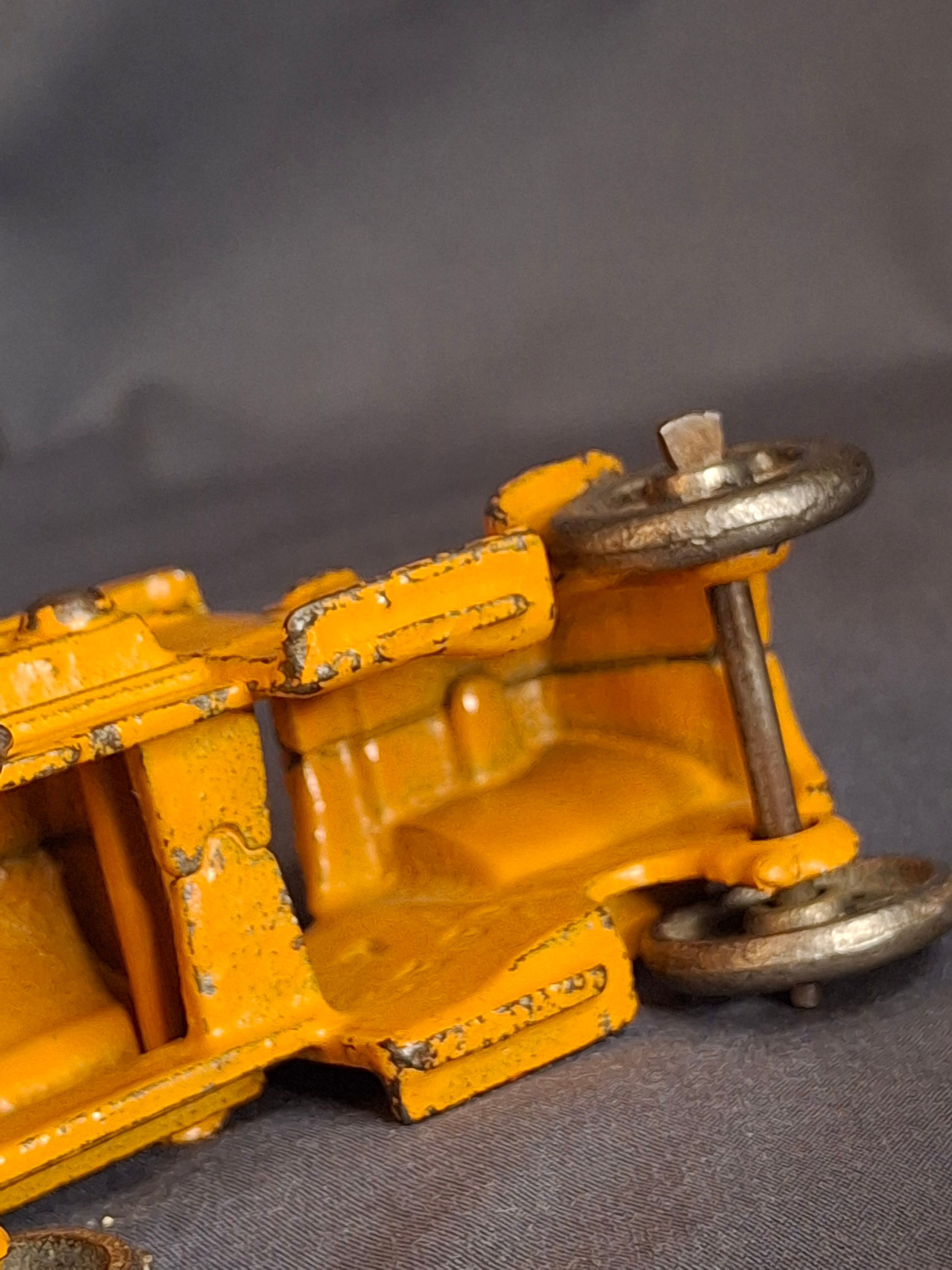 Antique Hubley Cast Iron Mack C-Cab Gas Tanker Truck - Original Orange Paint - c. 1930