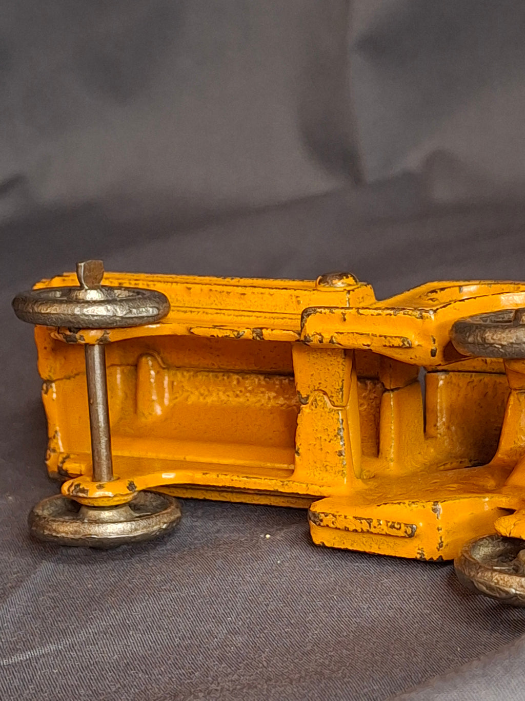 Antique Hubley Cast Iron Mack C-Cab Gas Tanker Truck - Original Orange Paint - c. 1930