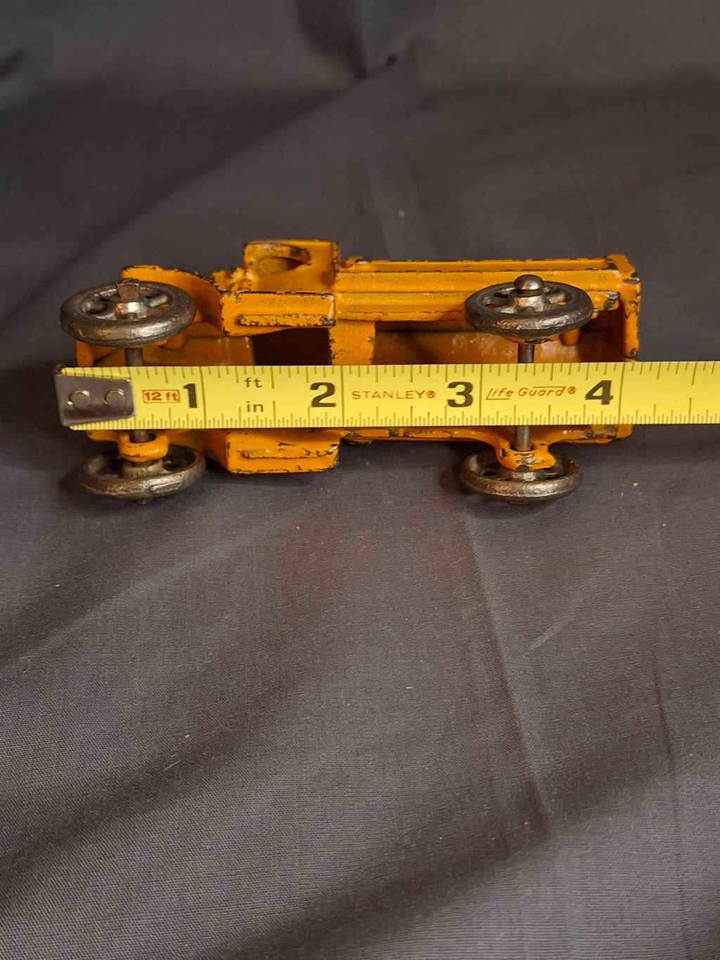 Antique Hubley Cast Iron Mack C-Cab Gas Tanker Truck - Original Orange Paint - c. 1930
