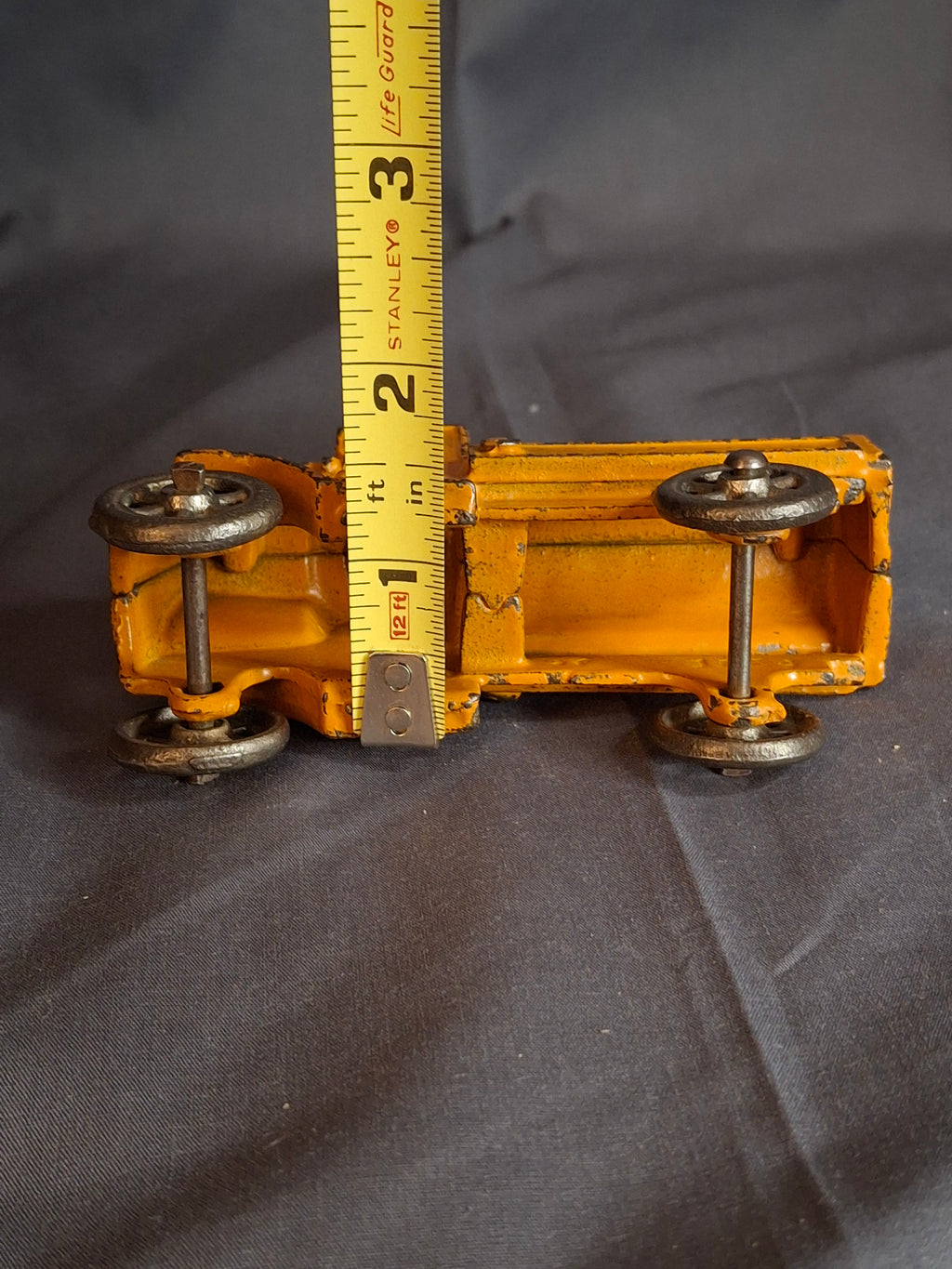 Antique Hubley Cast Iron Mack C-Cab Gas Tanker Truck - Original Orange Paint - c. 1930
