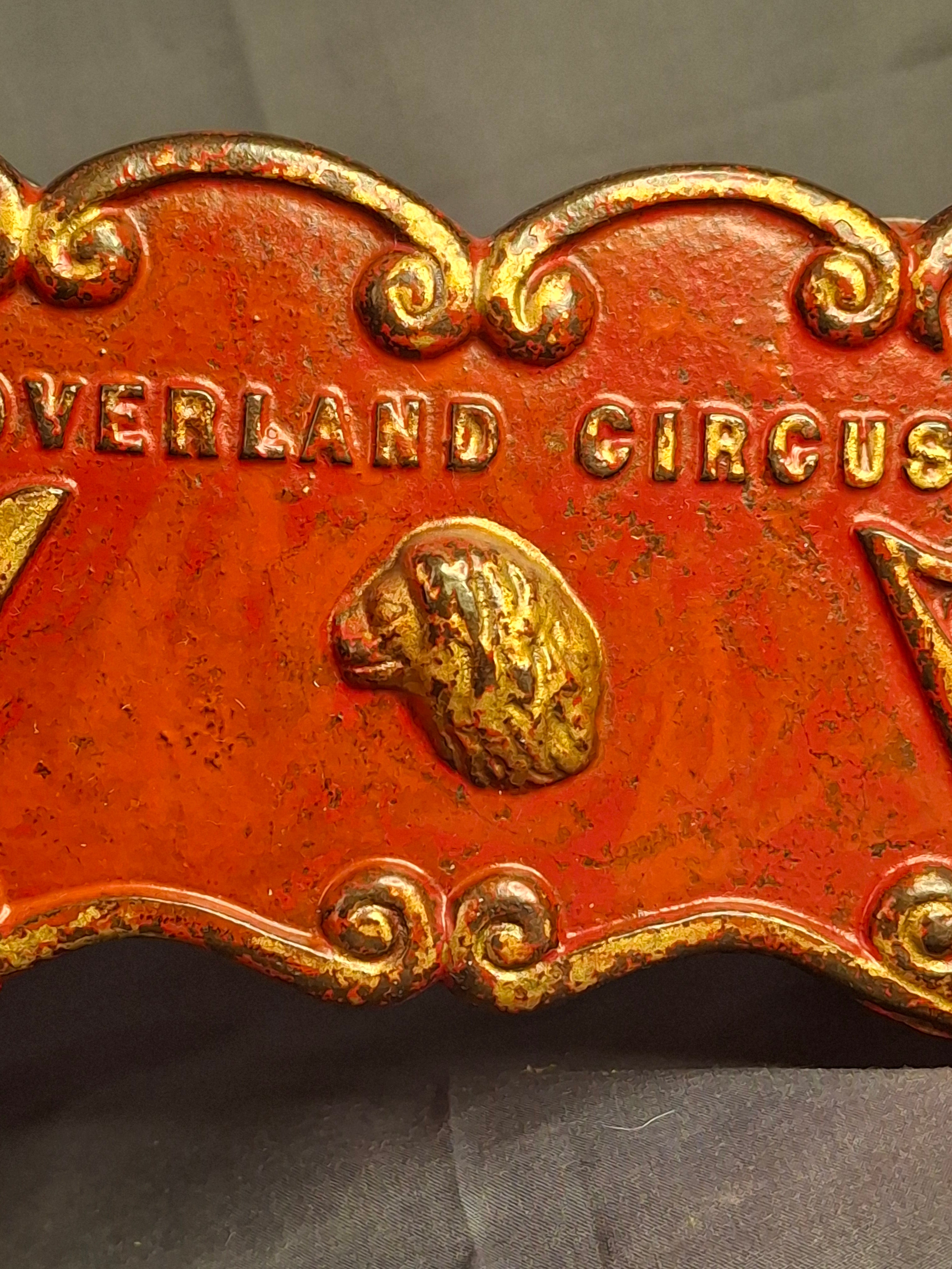 Antique Kenton Overland Circus Band Wagon Cast Iron Toy Original Paint Prewar