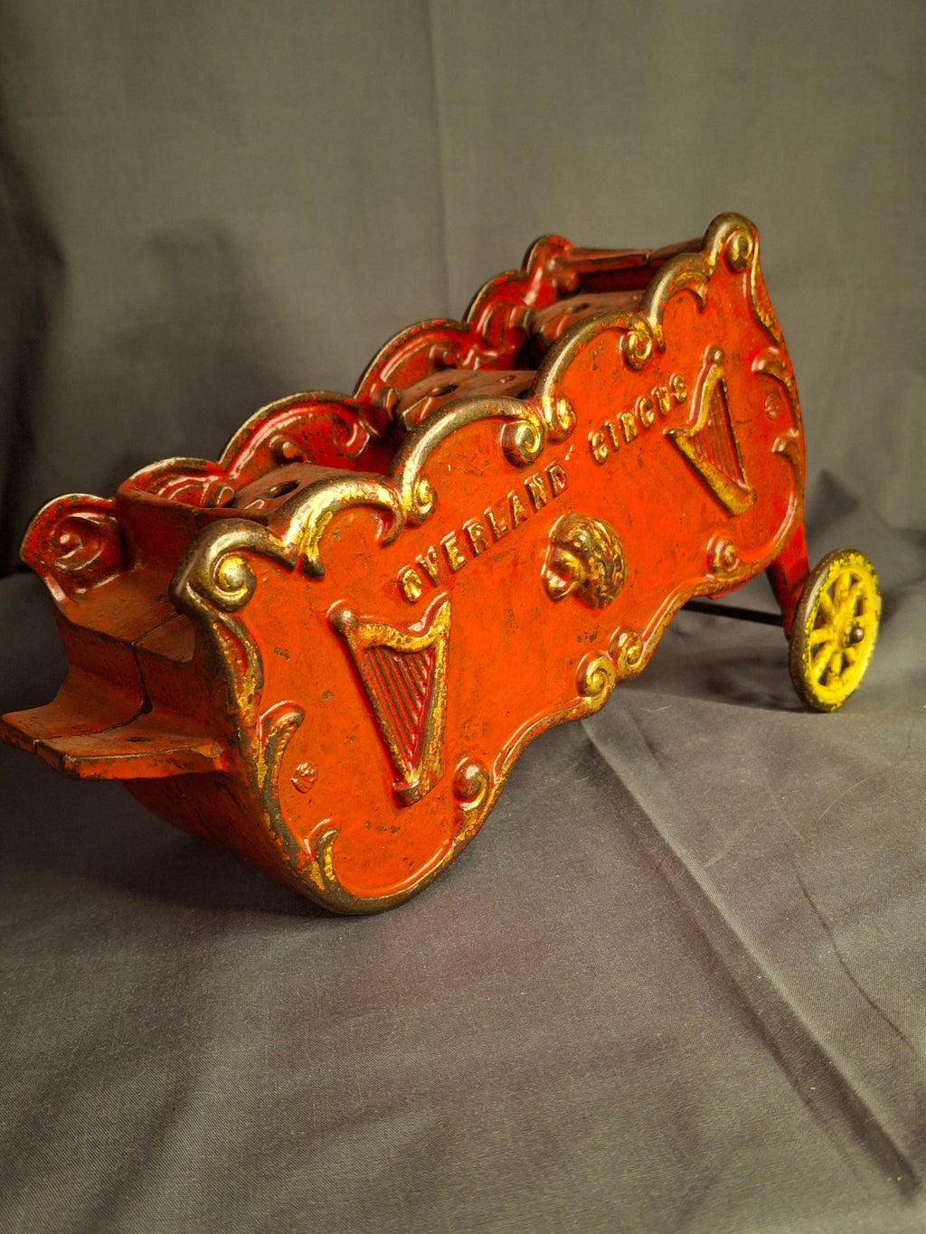 Antique Kenton Overland Circus Band Wagon Cast Iron Toy Original Paint Prewar