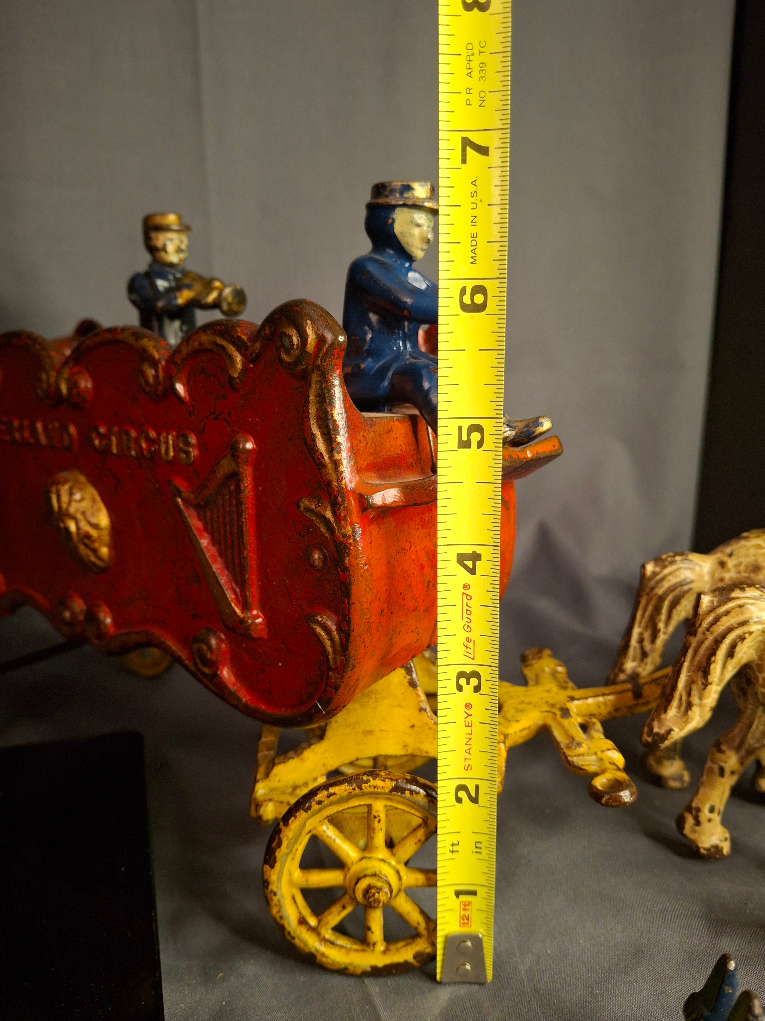 Antique Kenton Overland Circus Band Wagon Cast Iron Toy Original Paint Prewar