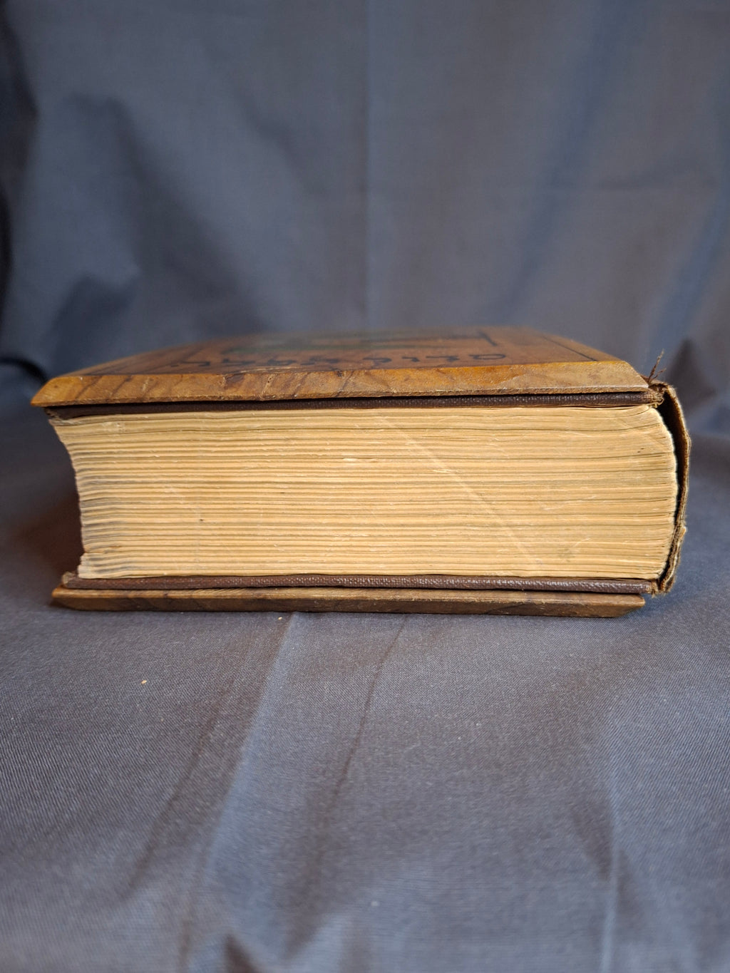 Antique Bezalel Olive Wood Siddur Jewish Prayer Book Jerusalem c1920 Rachel’s Tomb