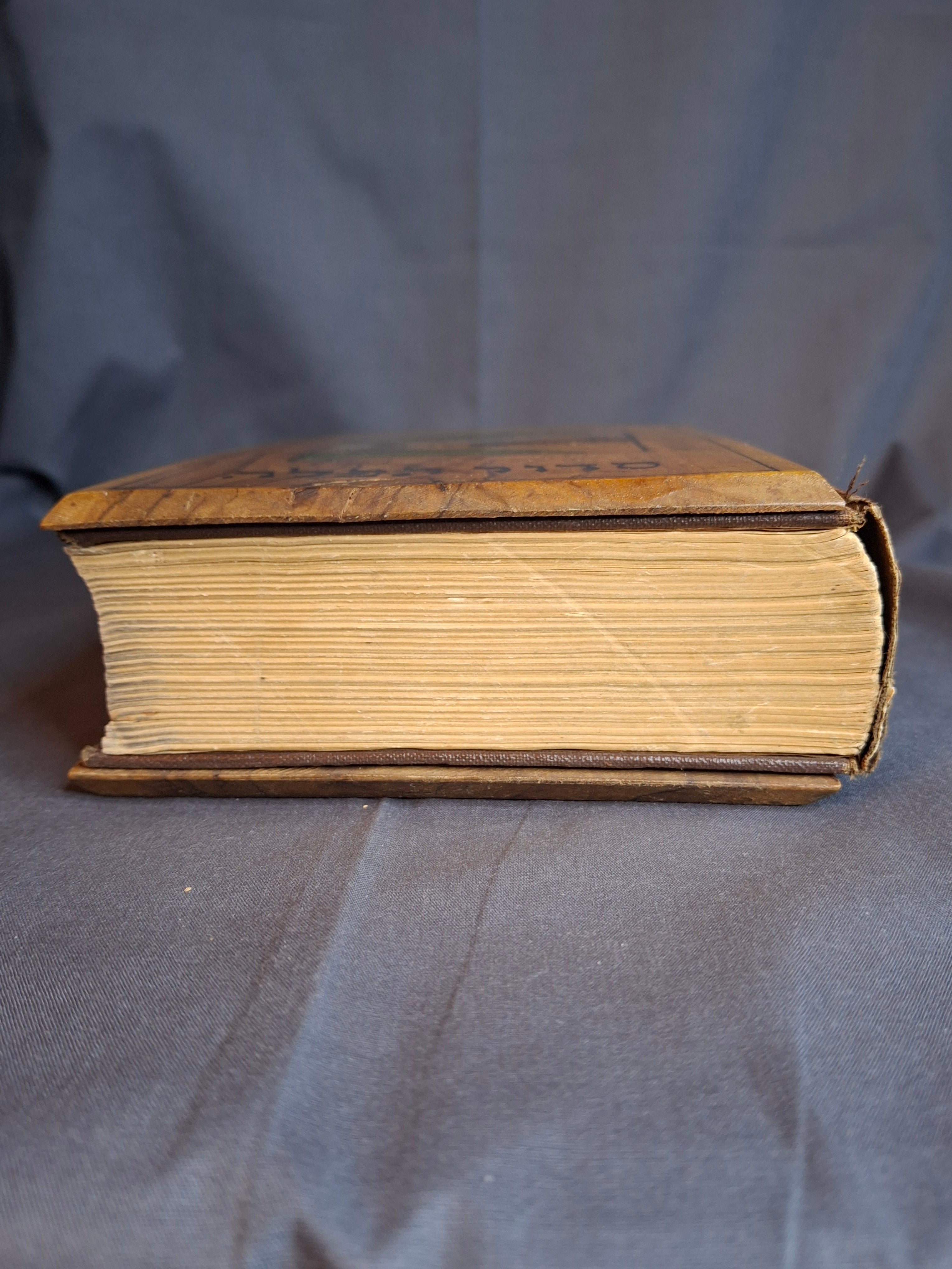 Antique Bezalel Olive Wood Siddur Jewish Prayer Book Jerusalem c1920 Rachel’s Tomb