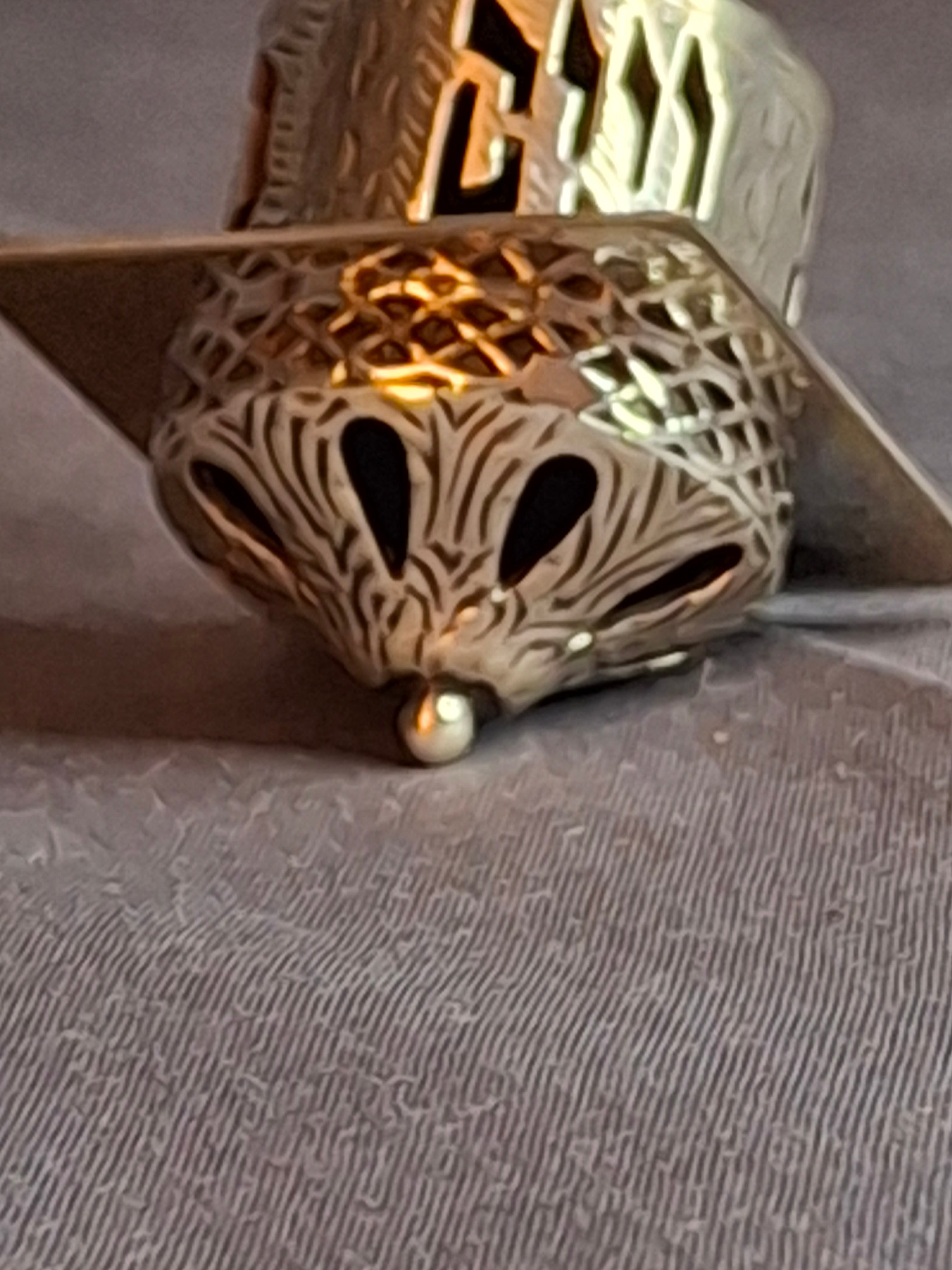 Vintage Netafim Sterling Silver Dreidel Israel Filigree Pierced Sevivon 23g