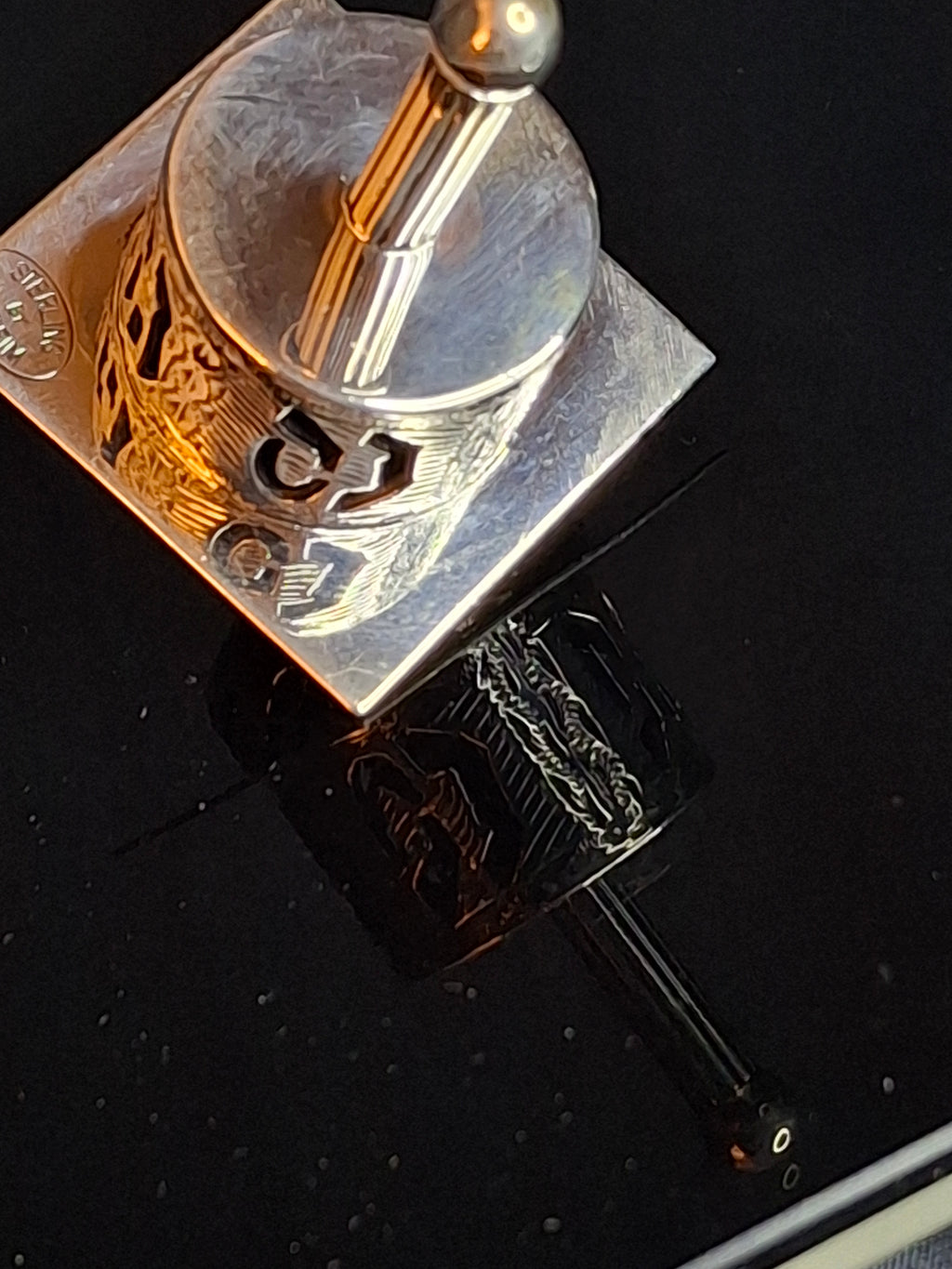 Vintage Netafim Sterling Silver Dreidel Israel Filigree Pierced Sevivon 23g