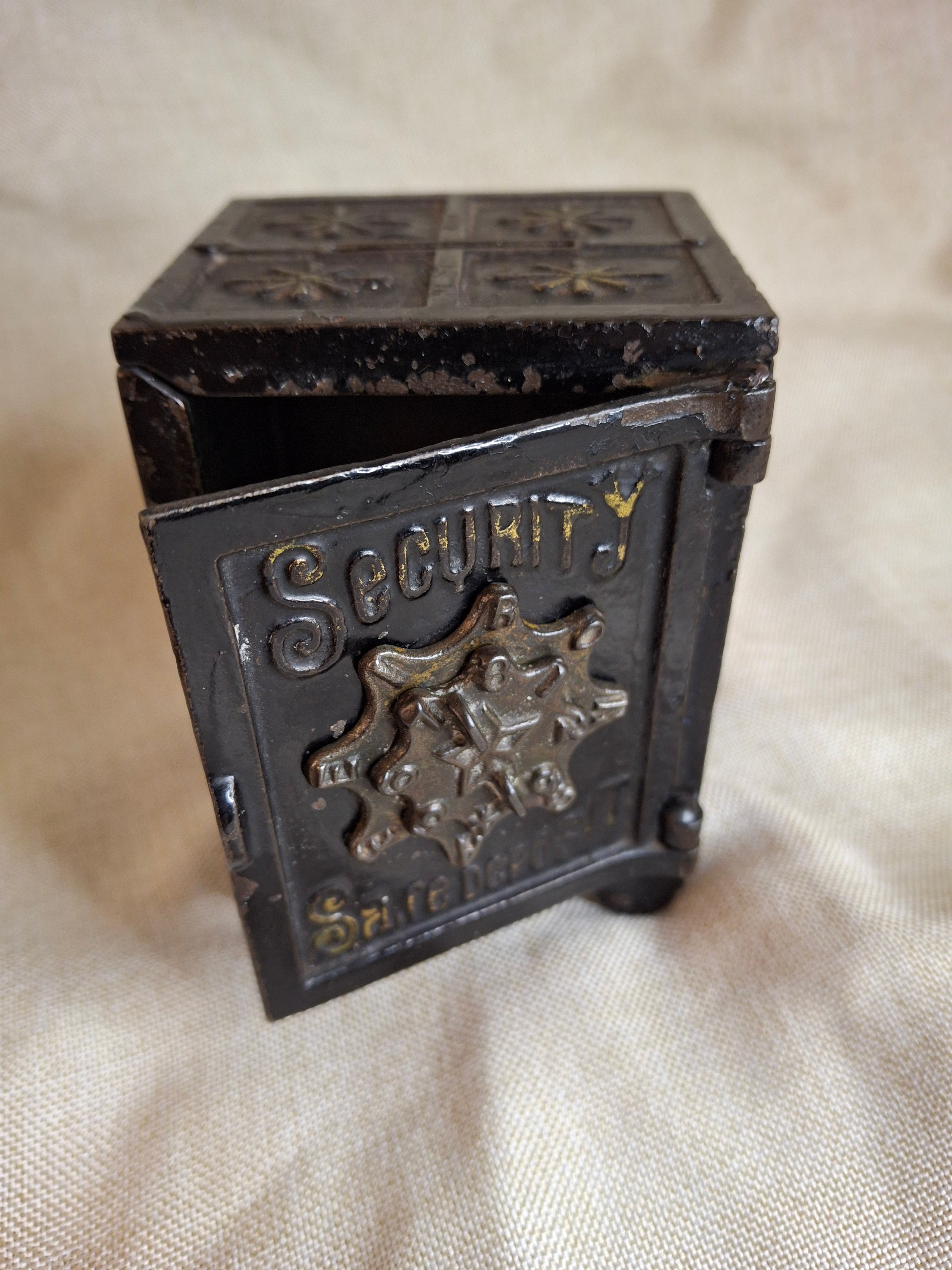Antique Kyser & Rex Cast Iron Still Safe Bank Security Safe Deposit Working Lock Pat 1887 4"