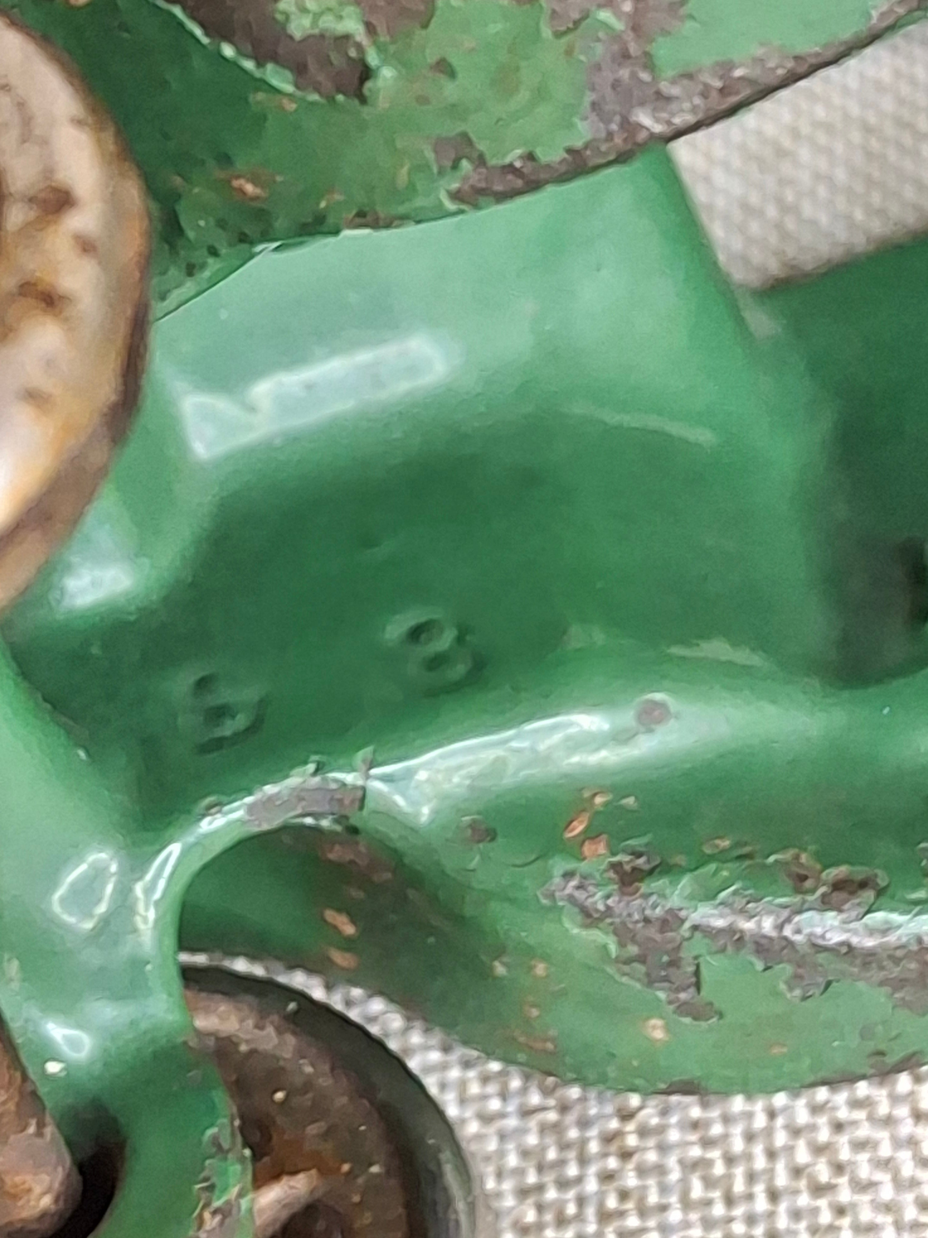 Antique Arcade Cast Iron Ford Model A Coupe Green Toy Car 5" Freeport ILL 1920s