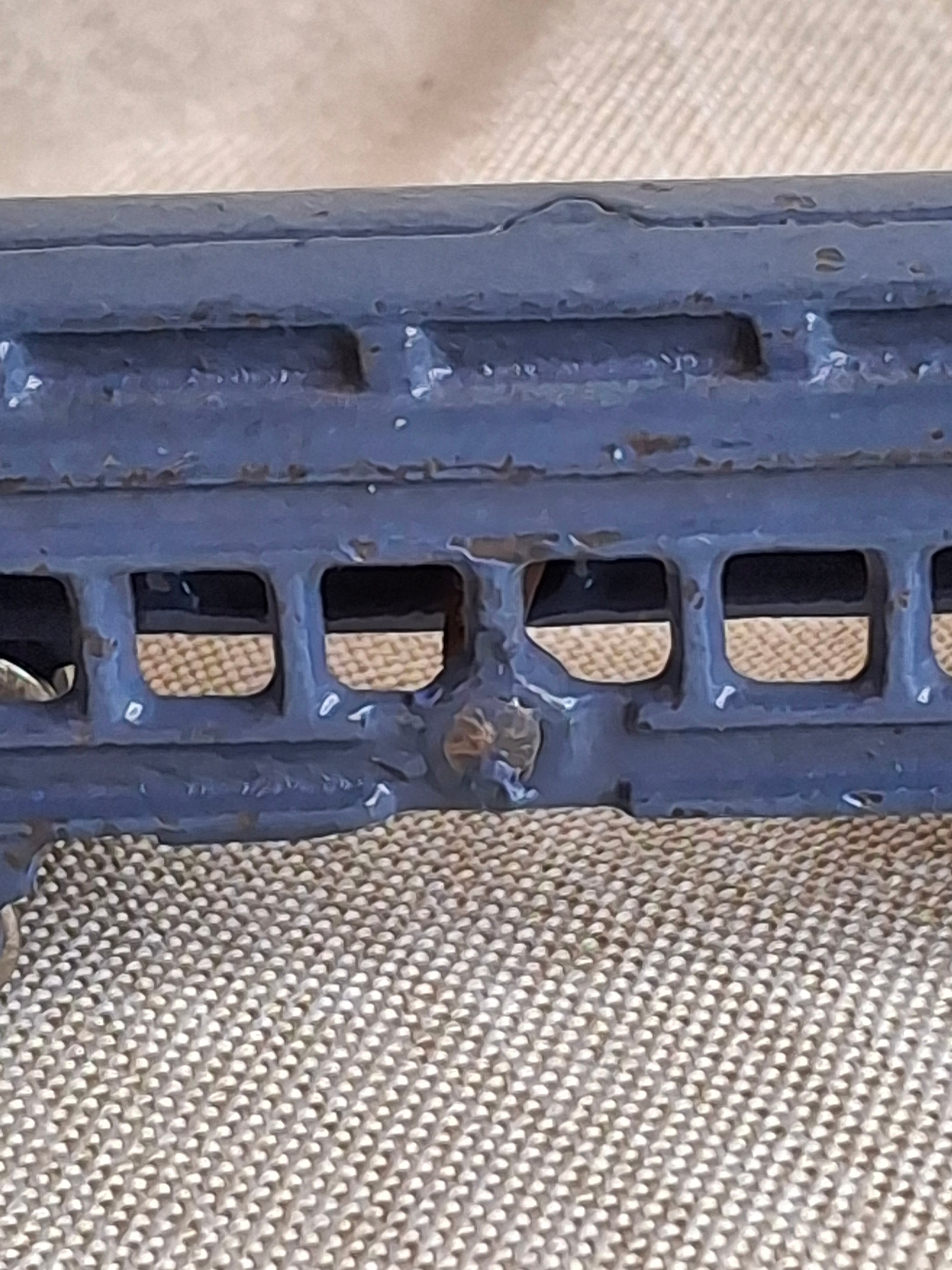 Antique Pre-War Kilgore Cast Iron Toy Floor Train Set – 3 Pieces Blue Paint