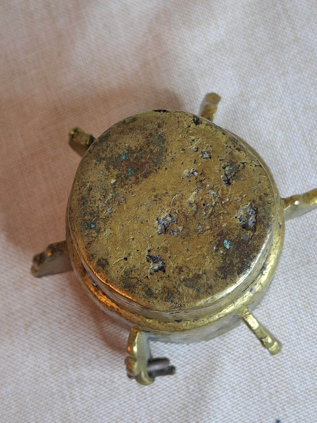 16th or 17th C? Spanish Renaissance Bronze Mortar and Pestle Ribbed Fin Judaica Antiquity